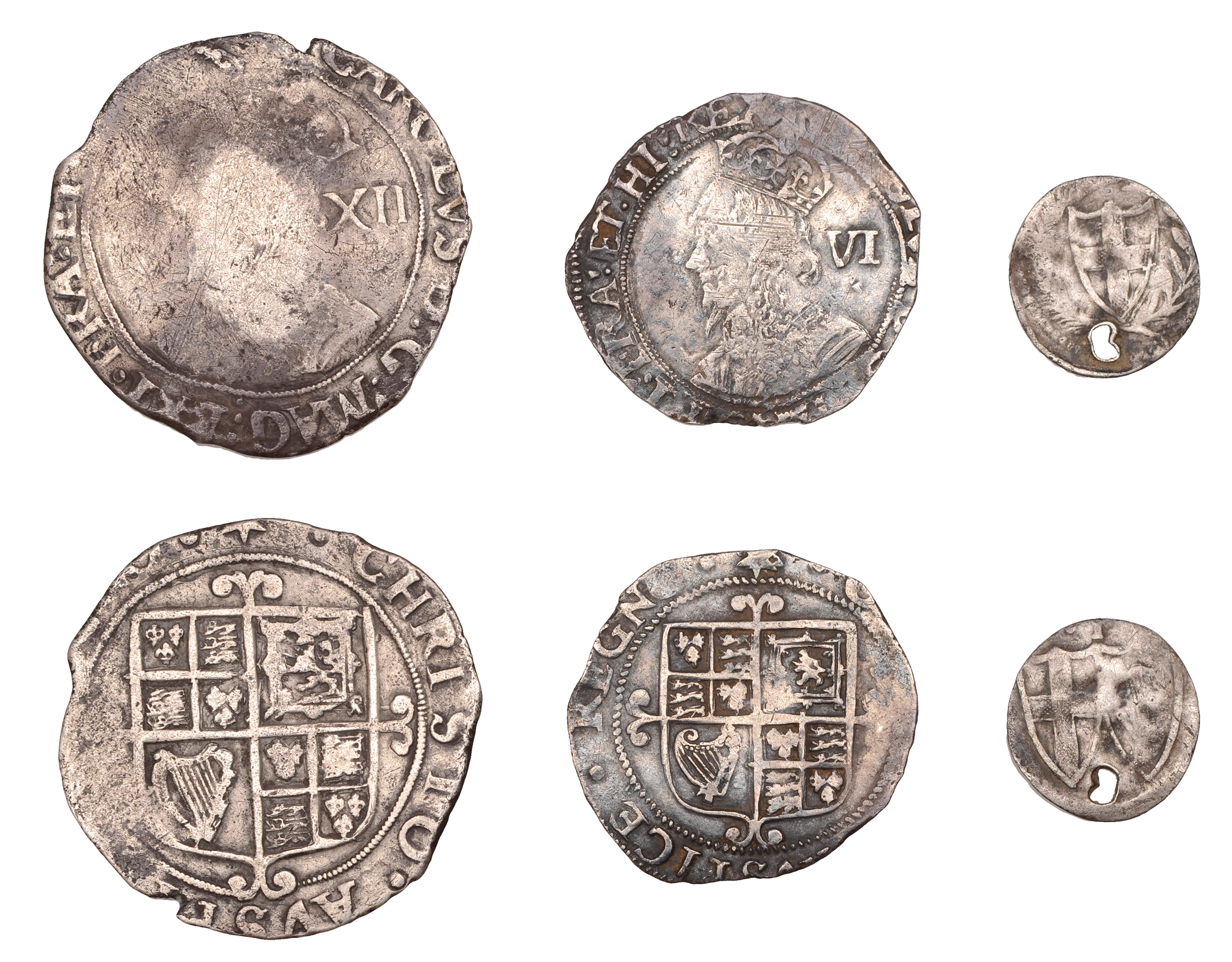 Charles I, Tower mint, Shilling, Gp F, mm. star, 5.48g/4h (SCBI Brooker