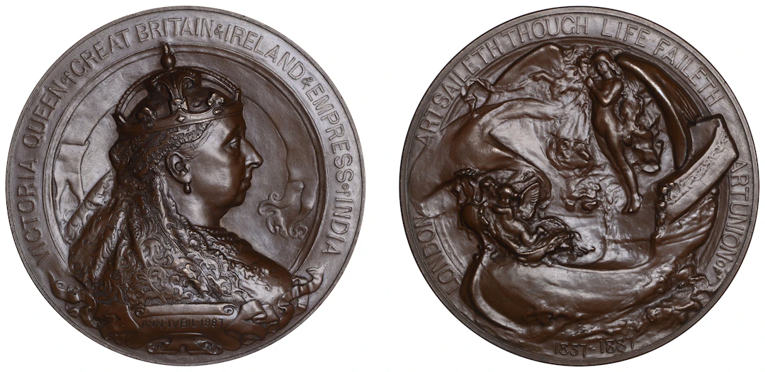 ENGLAND, Victoria, Golden Jubilee, 1887, a bronze medal, unsigned