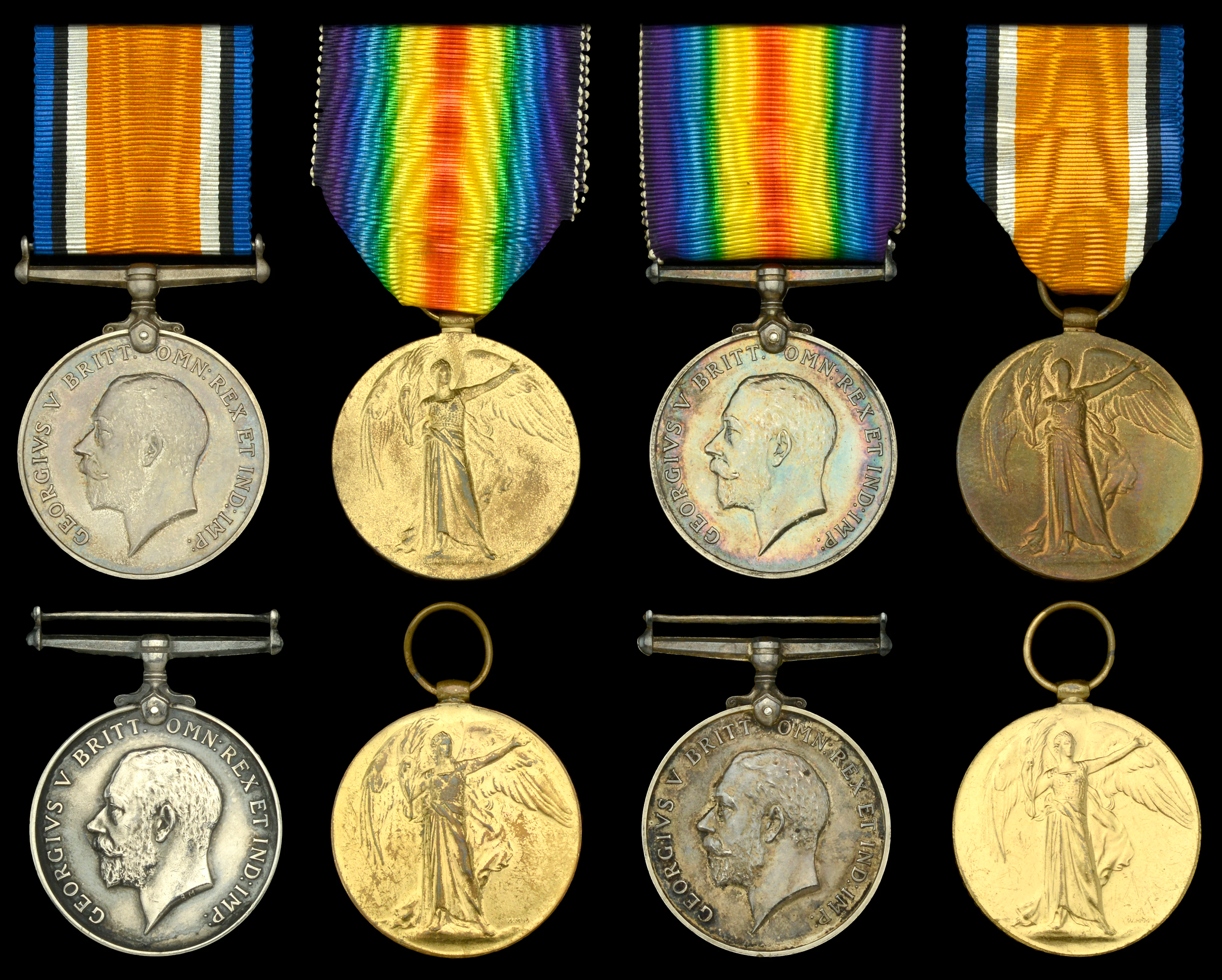 Pair: Private B. R. Bland, West Yorkshire Regiment British War and
