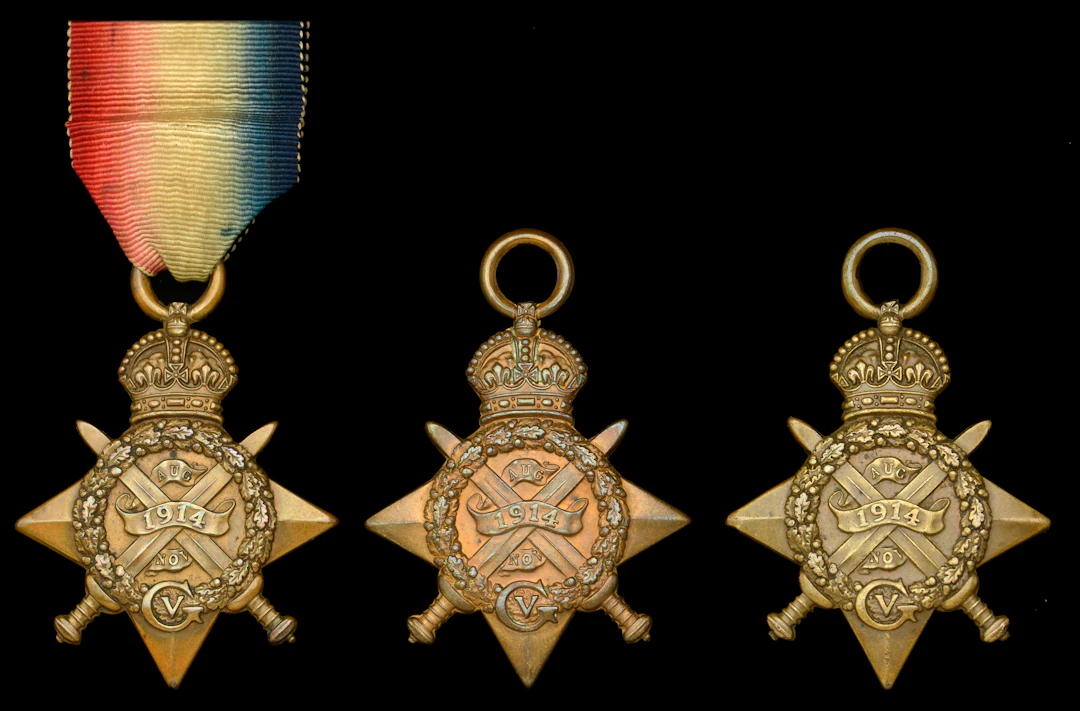 1914 Star (3) (6844 Pte. W. McCarthy. 1/R.W. Fus:; 6229 Pte. S. McDonald.