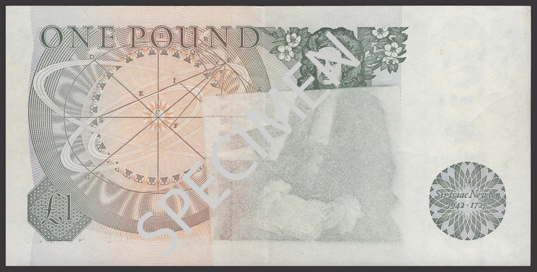 ERROR: Bank of England, John B. Page, £1, 9 February 1978, serial