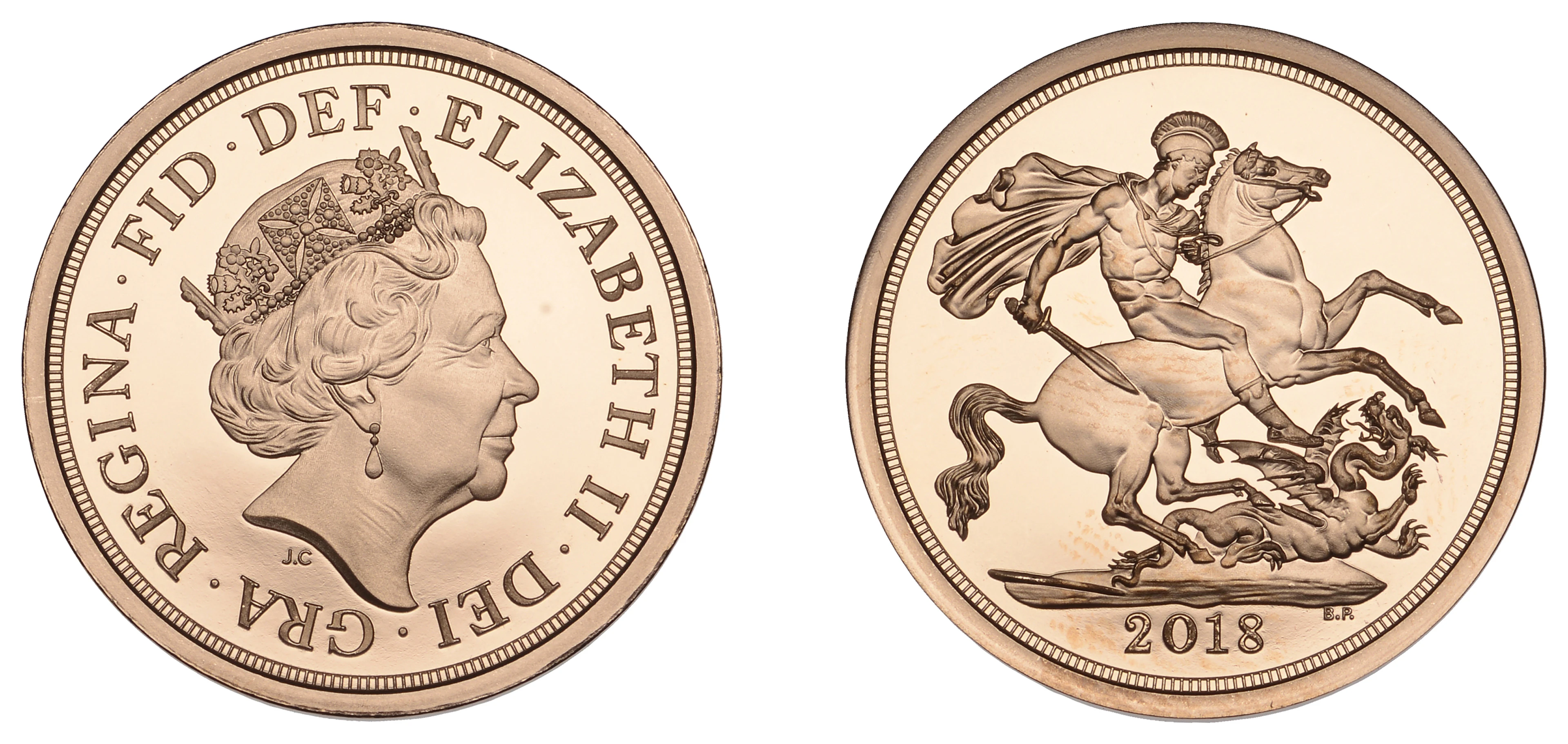 Elizabeth II (1952-2022), Decimal issues, Proof Sovereign, 2018, 5th