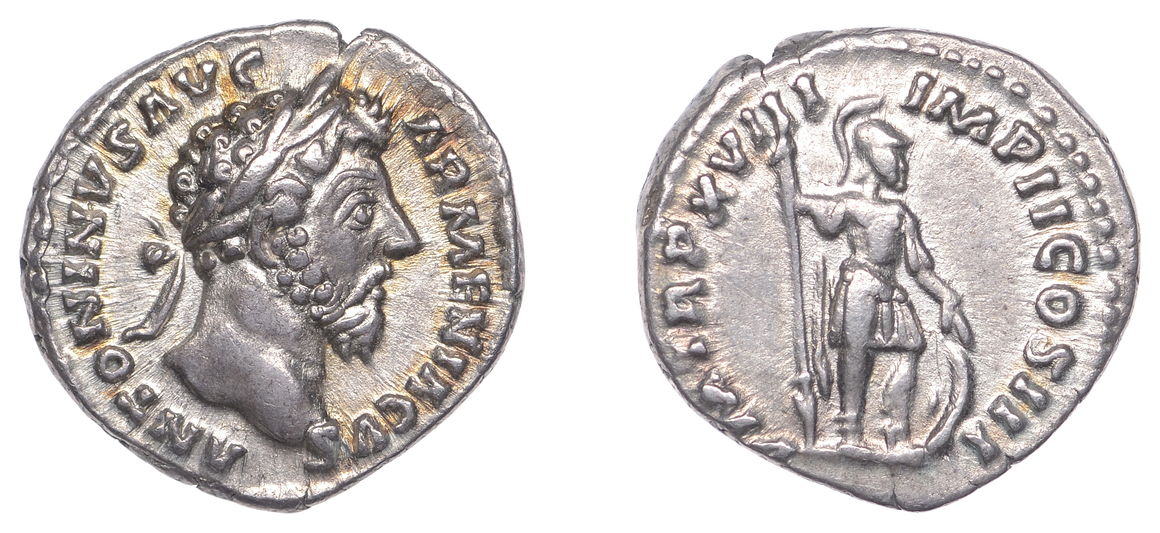 Marcus Aurelius (161-180), Denarius, 163-4, laureate head right, antoninvs