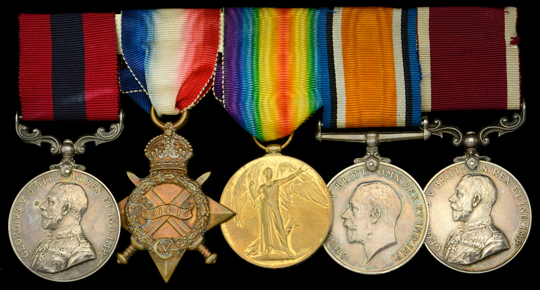 A Great War ‘Western Front’ D.C.M. group of five awarded to Battery