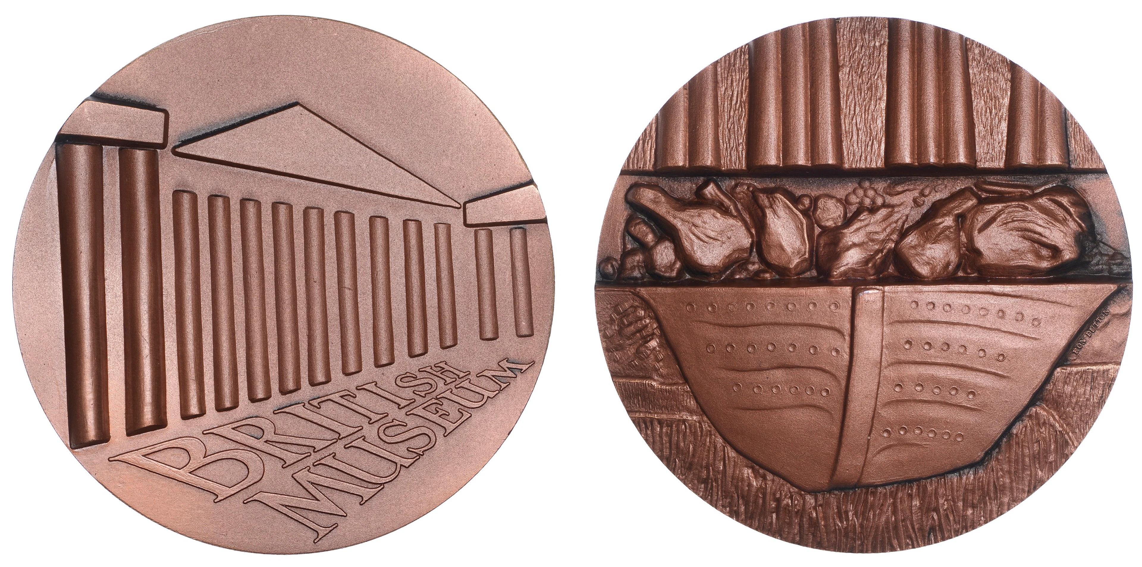 ENGLAND, British Museum, 1979, a bronze medal by R. Dutton for British