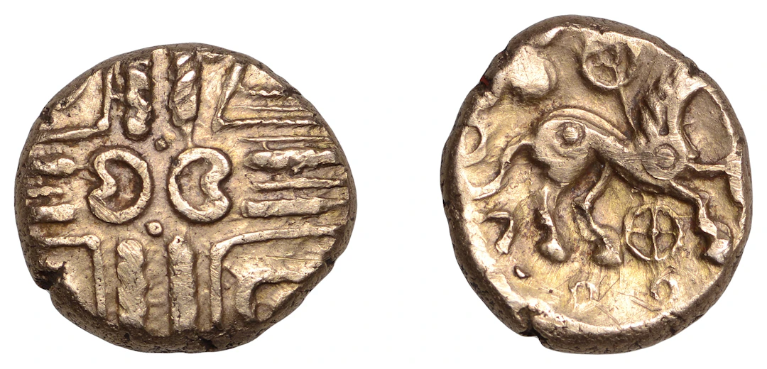 British Iron Age, NORTH-EAST THAMES, Uninscribed issues, gold Stater