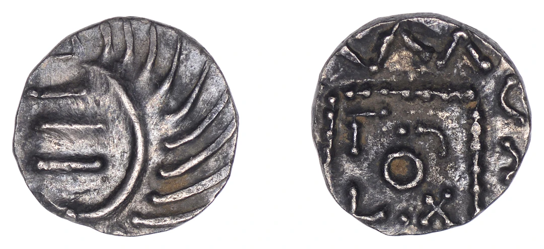 Early Anglo-Saxon Period, Sceatta, Continental series E, tertiary