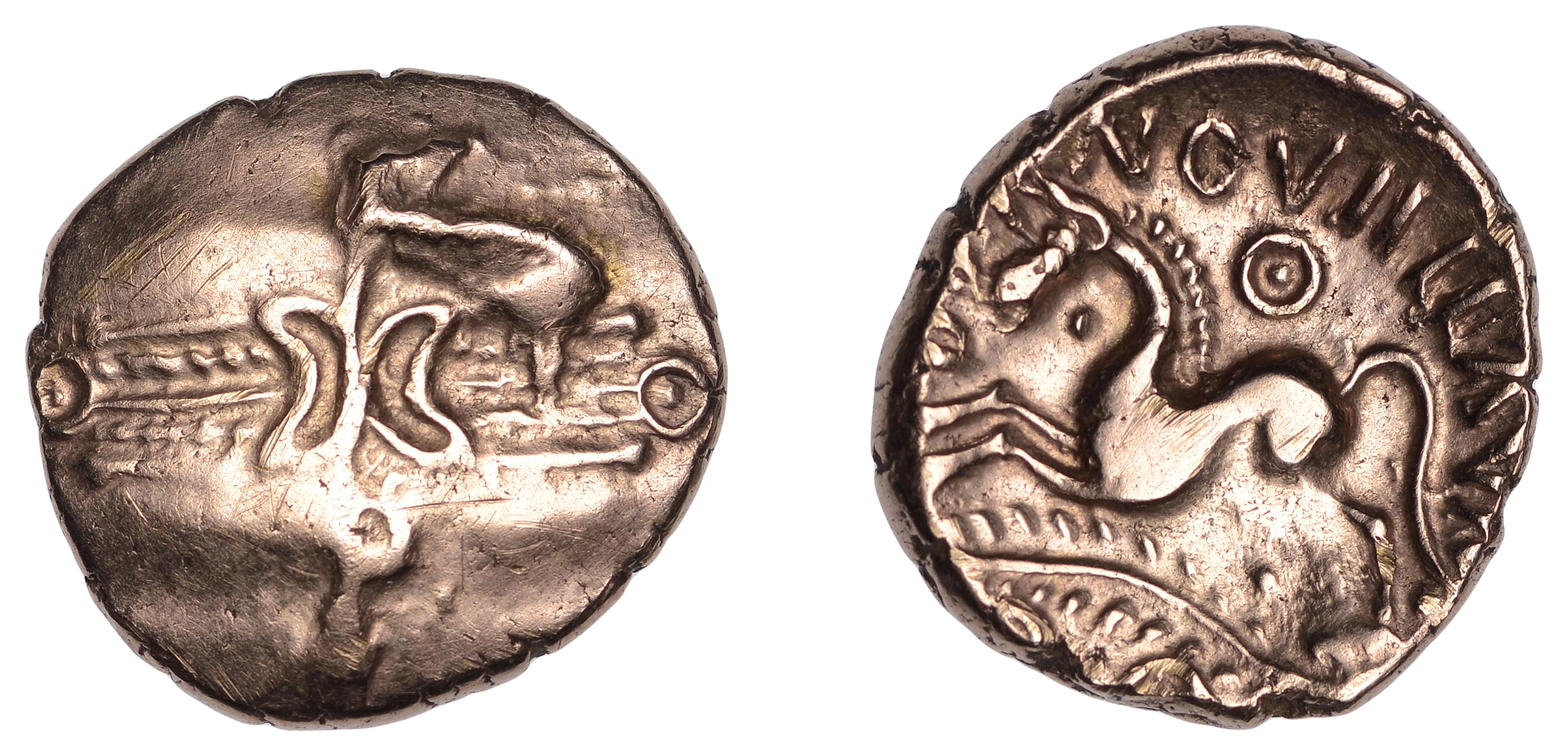British Iron Age, TRINOVANTES, Dubnovellaunos (c. 5 BC - AD 10): gold