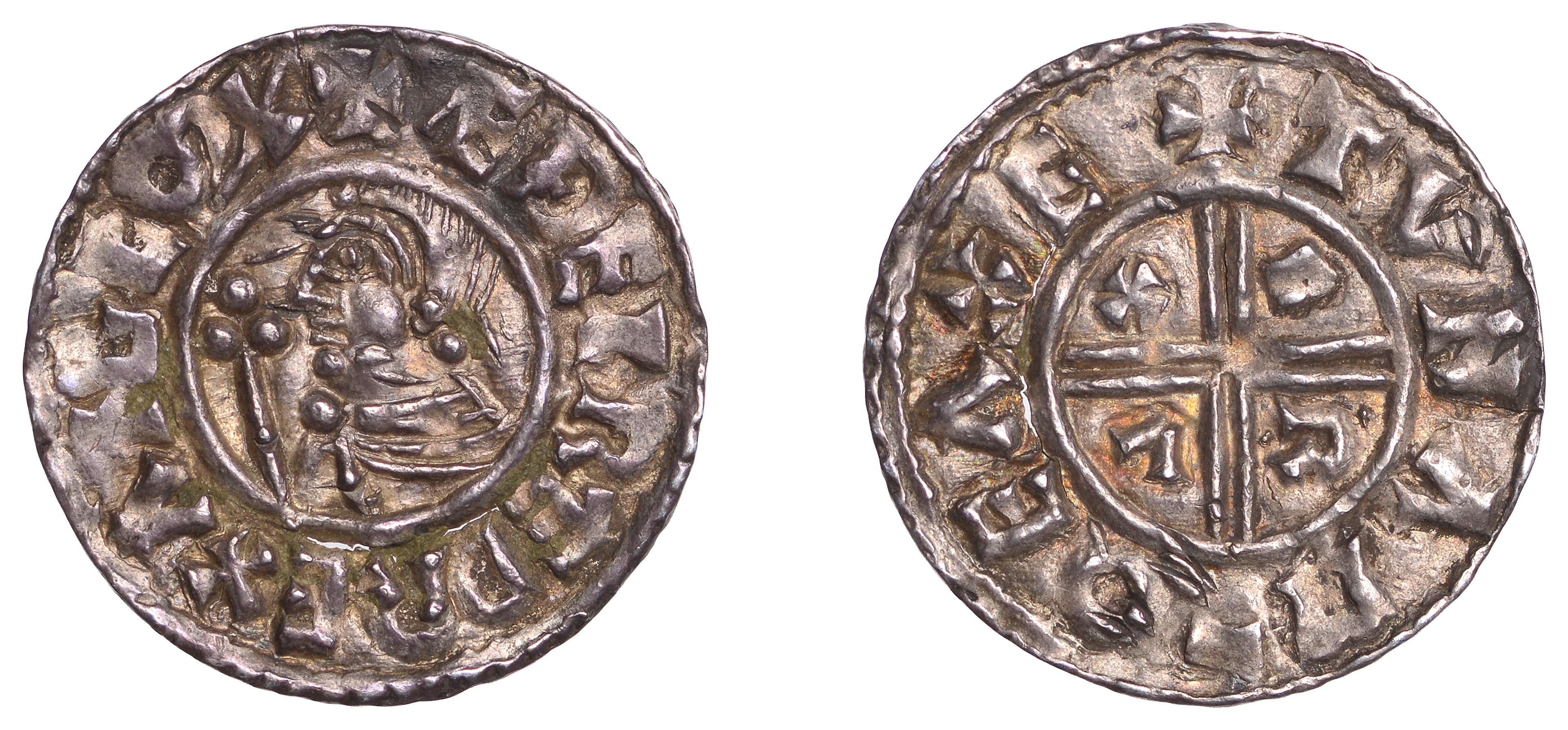 Æthelred II (978-1016), Penny, CRVX type [BMC IIIa; BEH C], Exeter