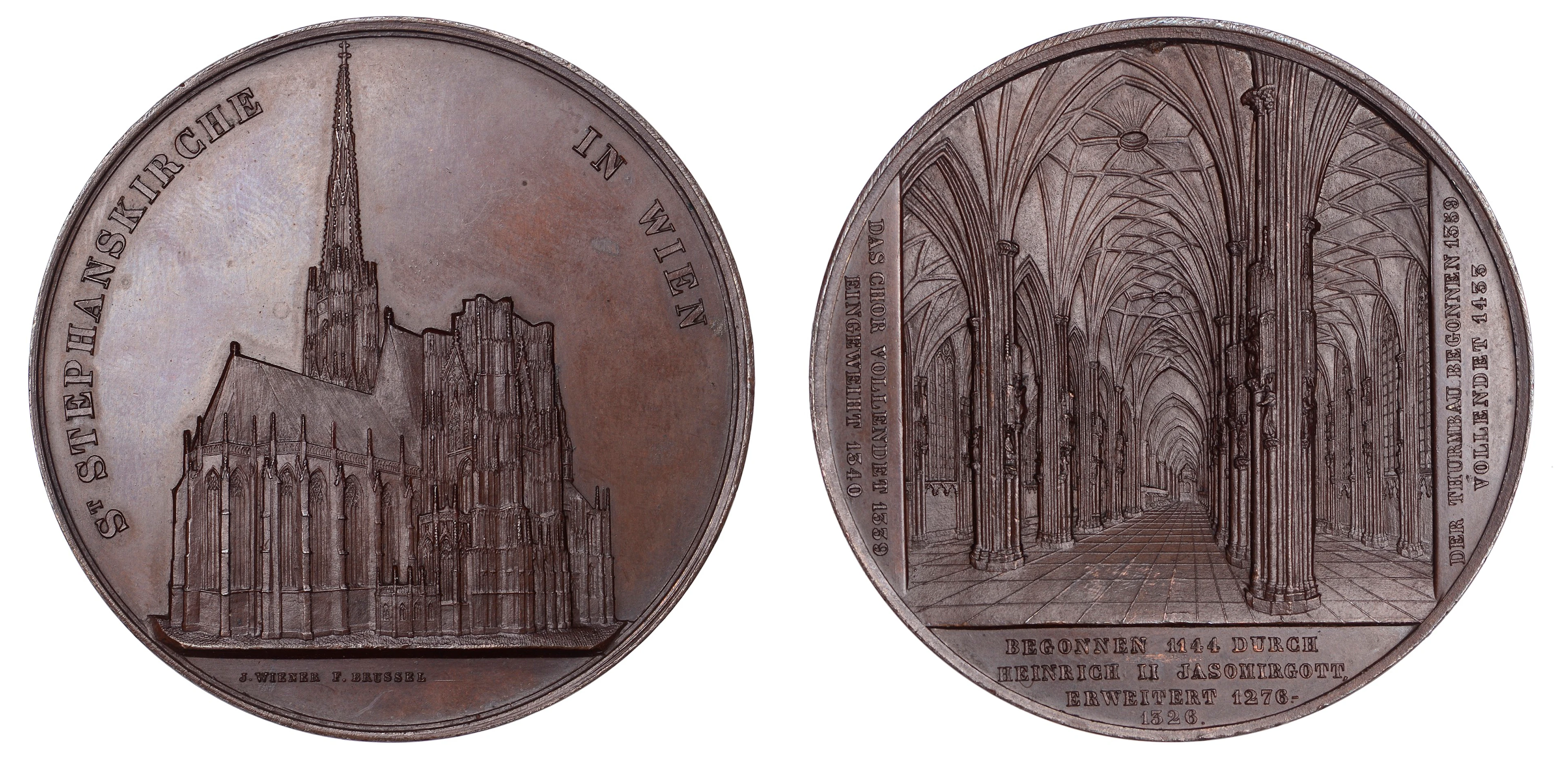 AUSTRIA, Stephansdom, Wien [St Stephen's Cathedral, Vienna], 1860