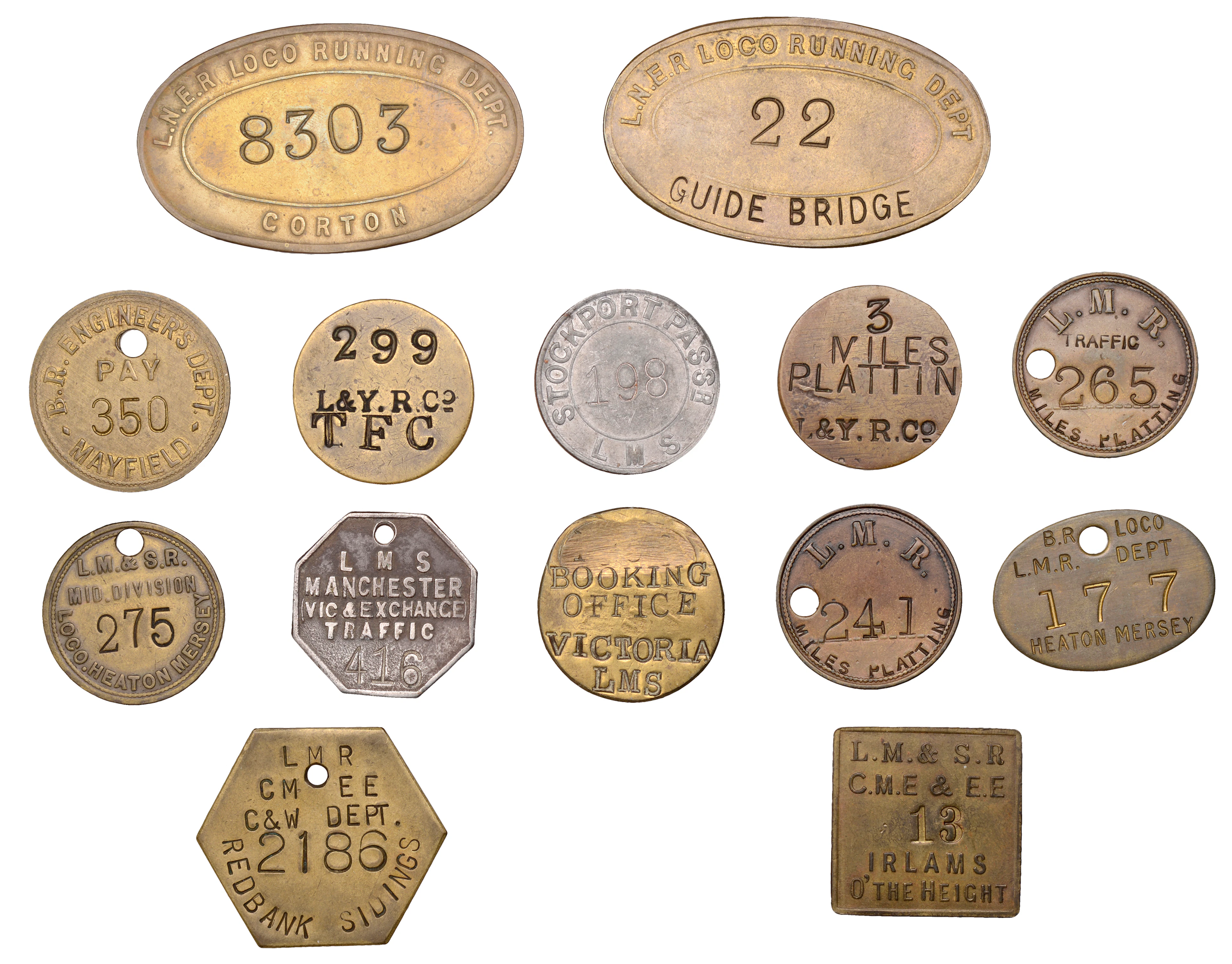 Miscellaneous Tokens and Checks, CHESHIRE, Stockport, L[ondon] M[idland