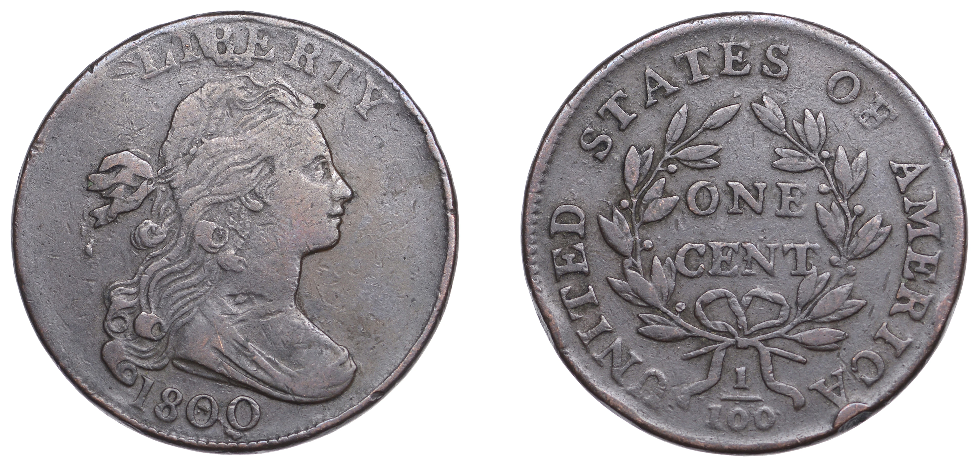 United States of America, Cent, 1800, Philadelphia (KM 22). Fine £150-£200