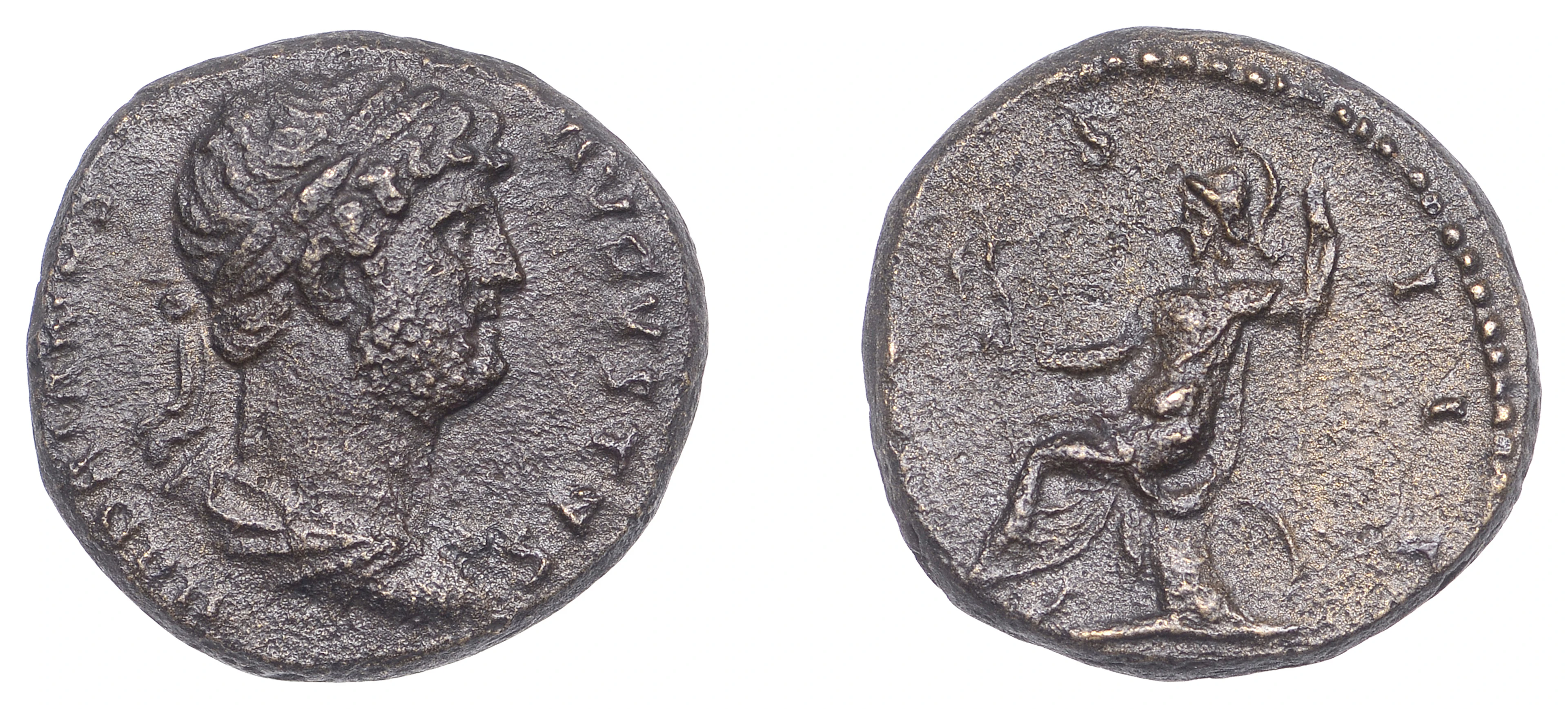 Hadrian (117-138), Quadrans, 117-38, laureate and draped bust right
