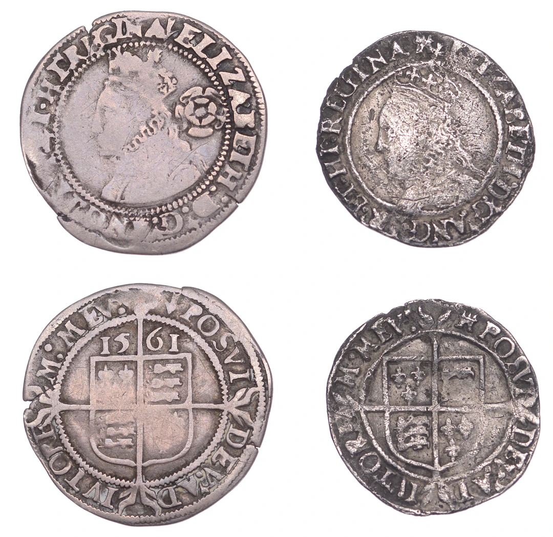 Elizabeth I, Third issue, Threepence, 1561, mm. pheon, bust 3F, very