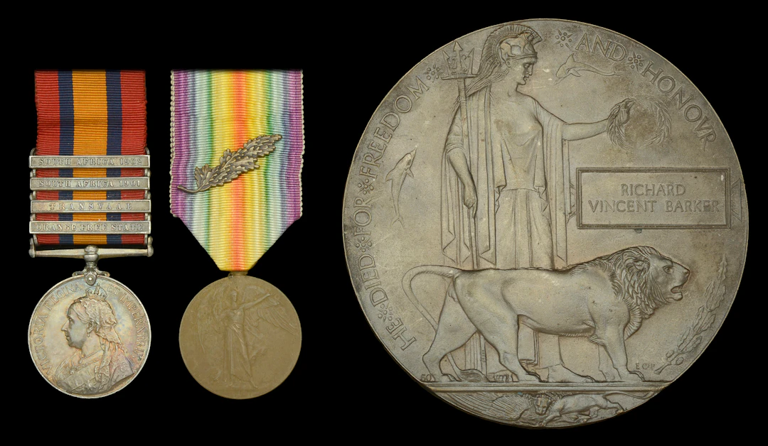 Pair: Captain R. V. Barker, 1st Battalion, Royal Welsh Fusiliers