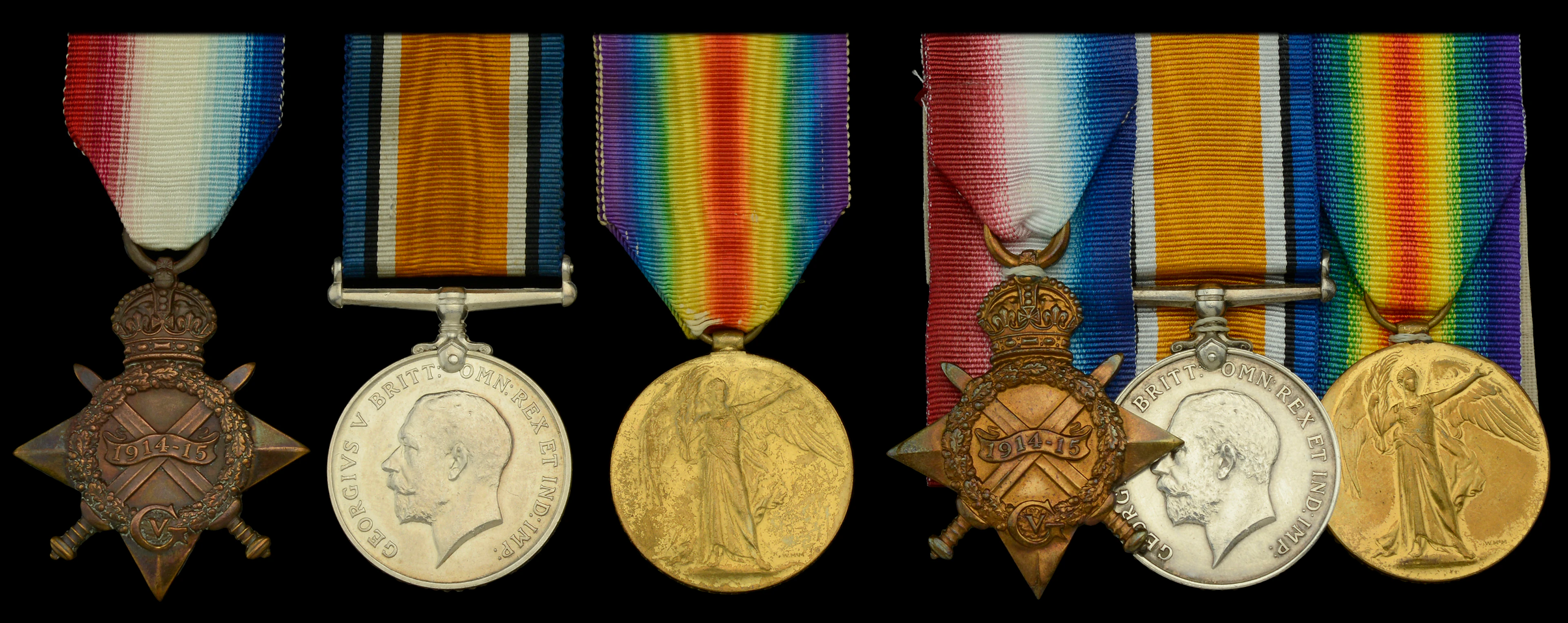 Three: Chief Armourer H. A. Miller, Royal Navy 1914-15 Star (174071