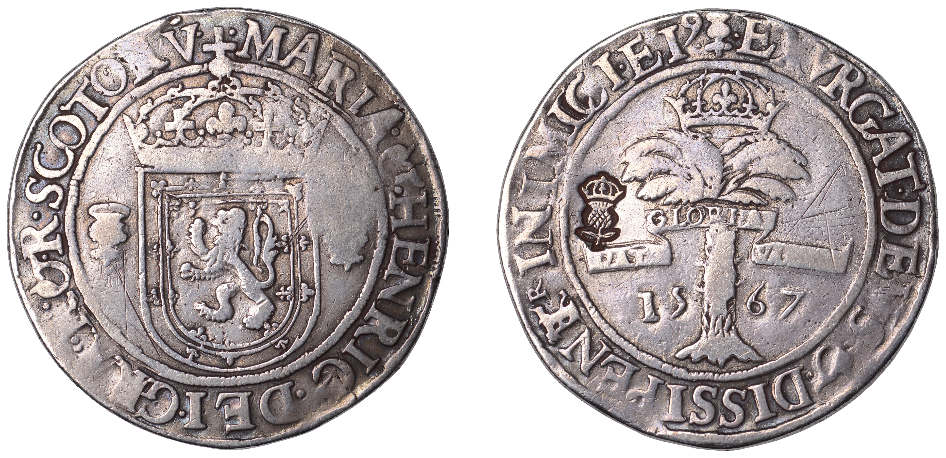 Scotland, Mary, Fourth period (with Henry Darnley), Ryal, 1567, mm.