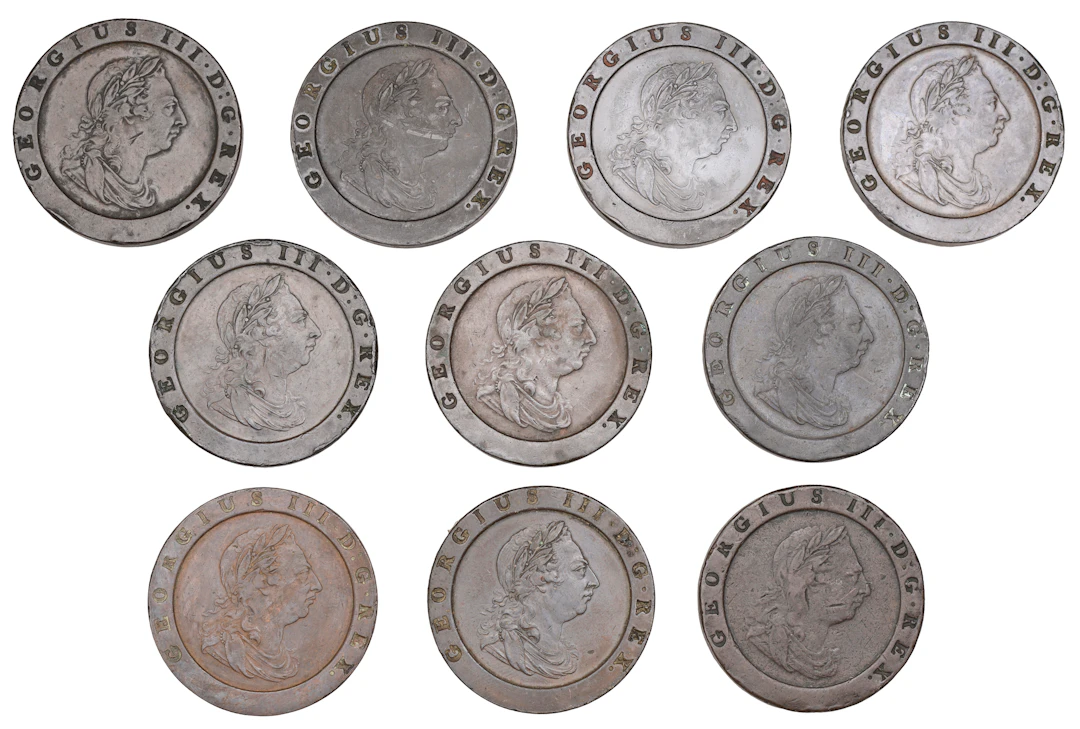George III, Cartwheel Twopences, 1797 (S 3776) [10]. Fine or better £200-£300