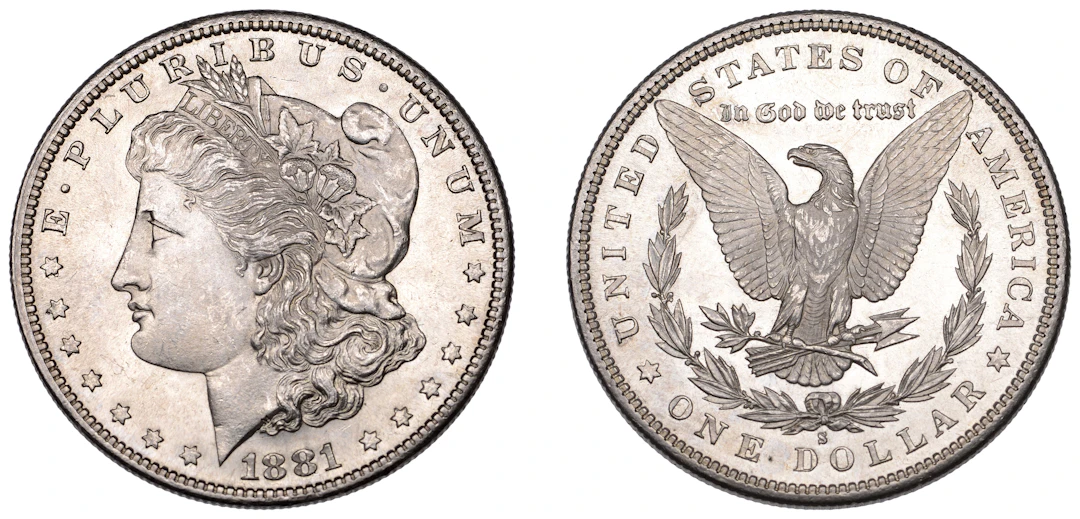 United States of America, Dollar, 1881s, San Francisco (KM 110). Brilliant
