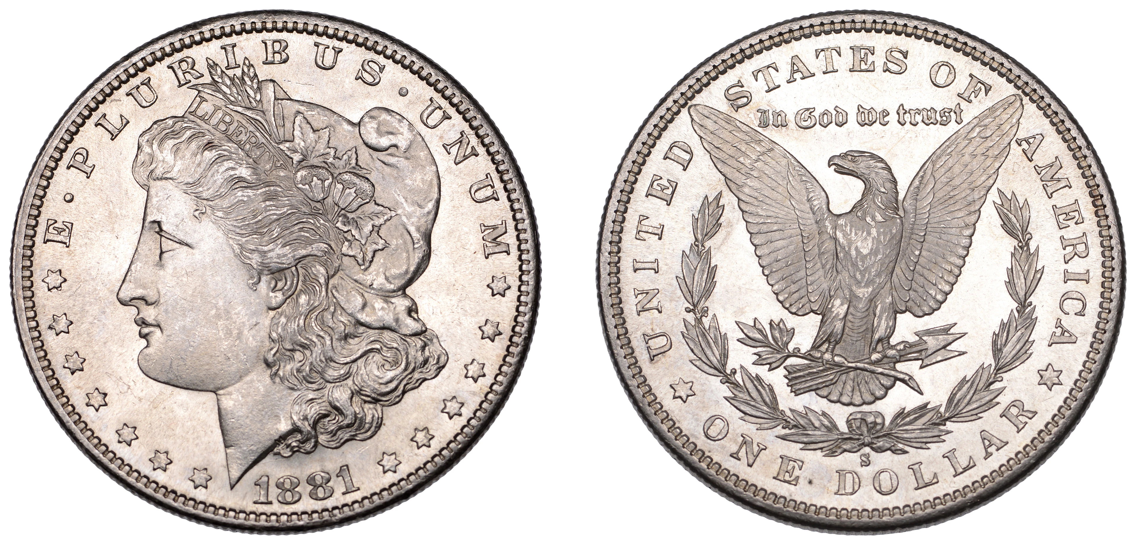 United States of America, Dollar, 1881s, San Francisco (KM 110). Brilliant