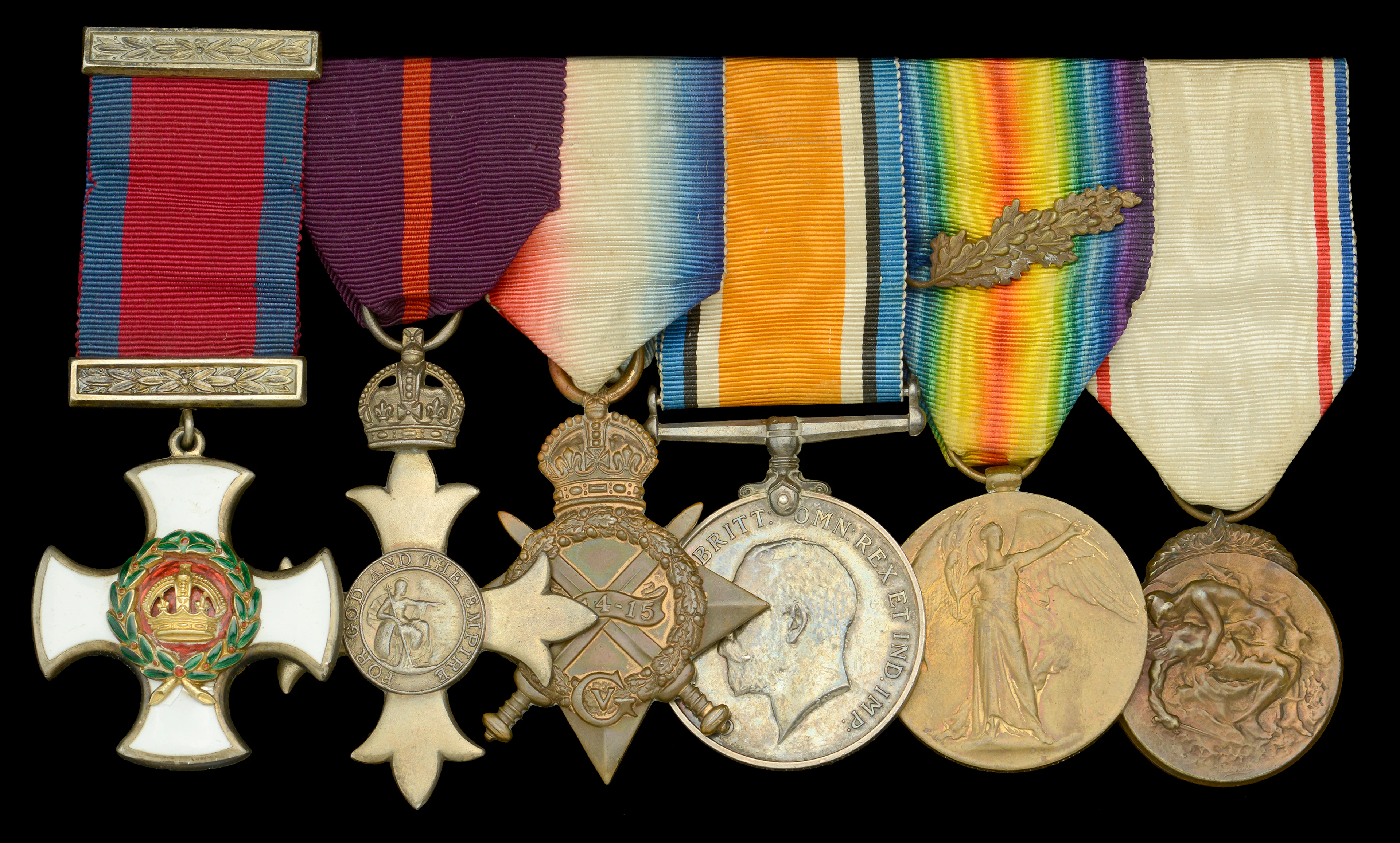 A Great War ‘Western Front’ D.S.O., O.B.E. group of six awarded to