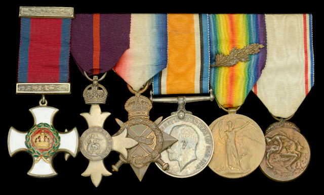 A Great War ‘Western Front’ D.S.O., O.B.E. group of six awarded to