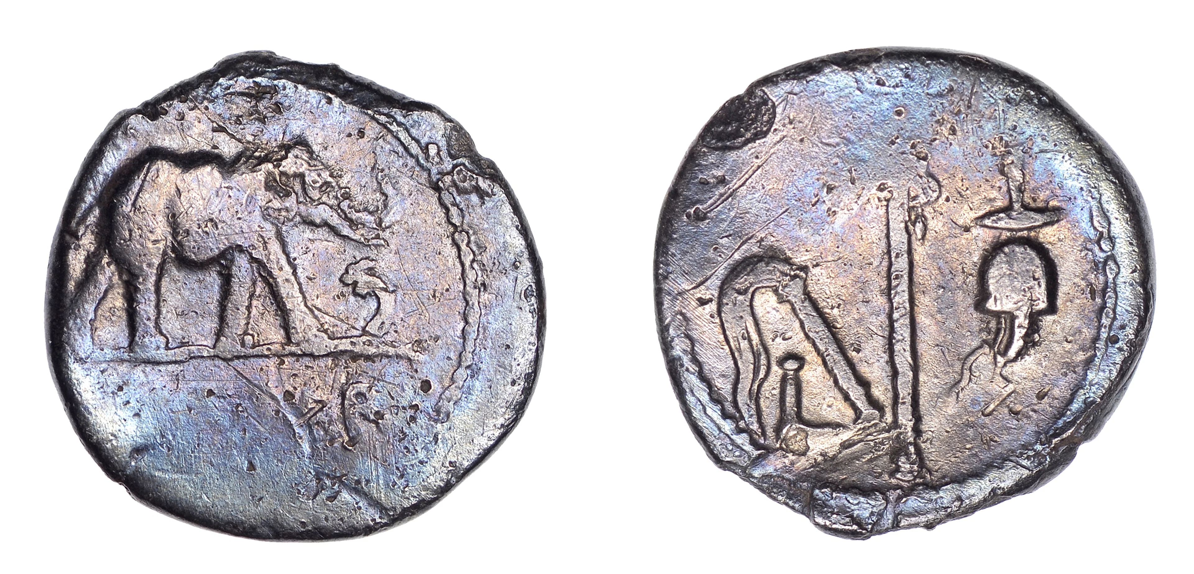Julius Caesar, Denarius, military mint travelling with Caesar, 49-8
