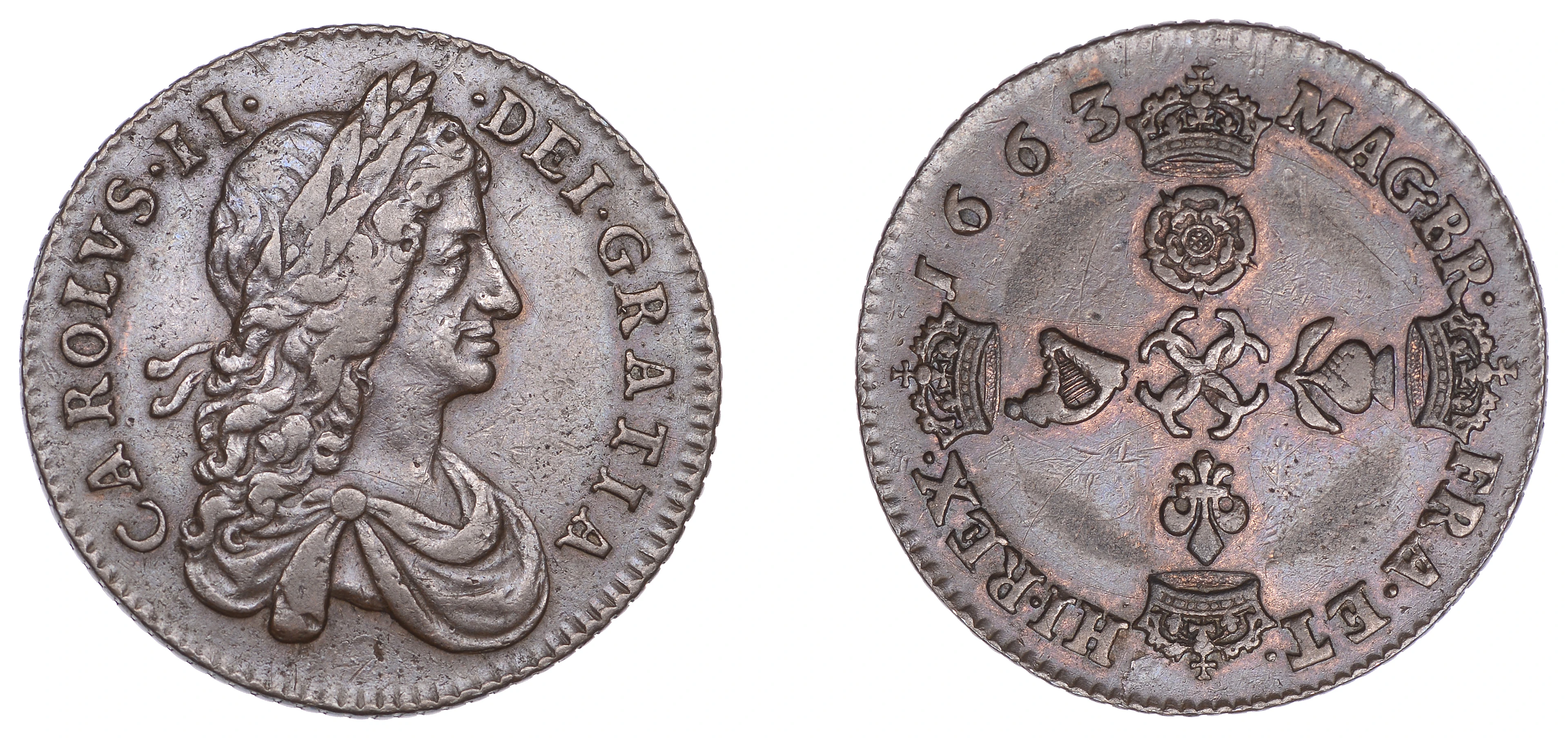 Charles II (1660-1685), Milled coinage, Pattern Shilling [or Farthing]