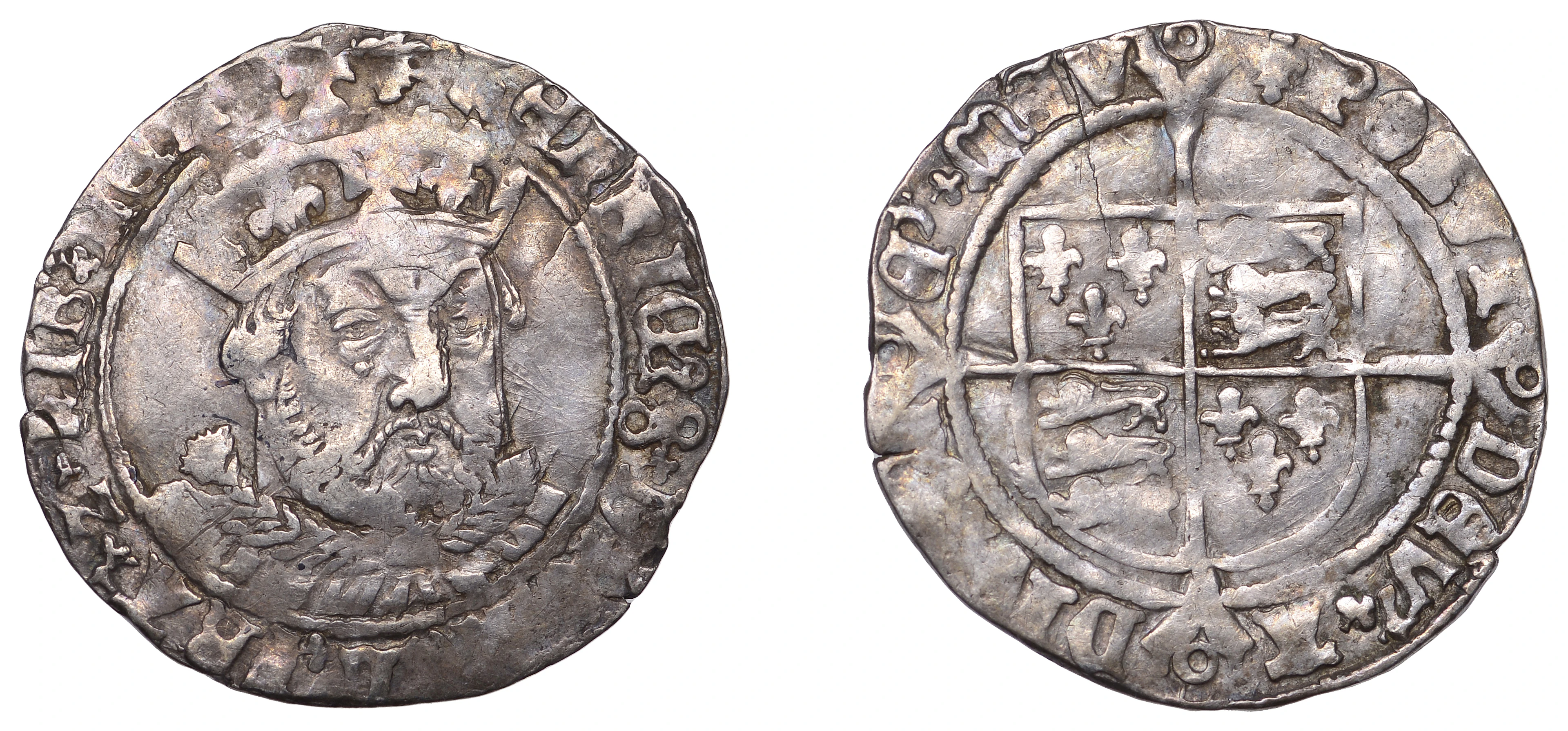 Henry VIII (1509-1547), Third coinage, Groat, Tower, mm. lis, bust