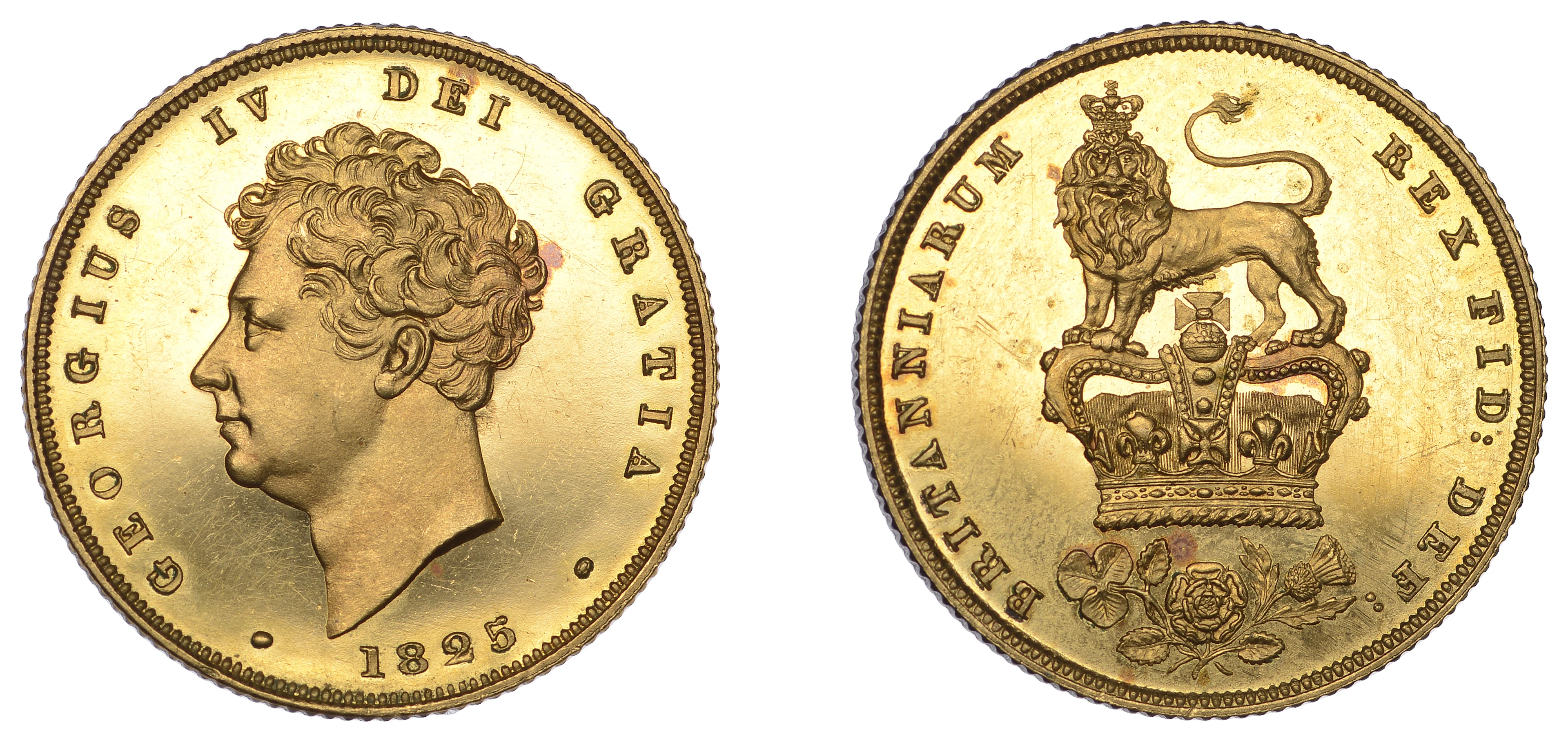 George IV (1820-1830), Pattern Shilling, 1825, in Barton’s metal