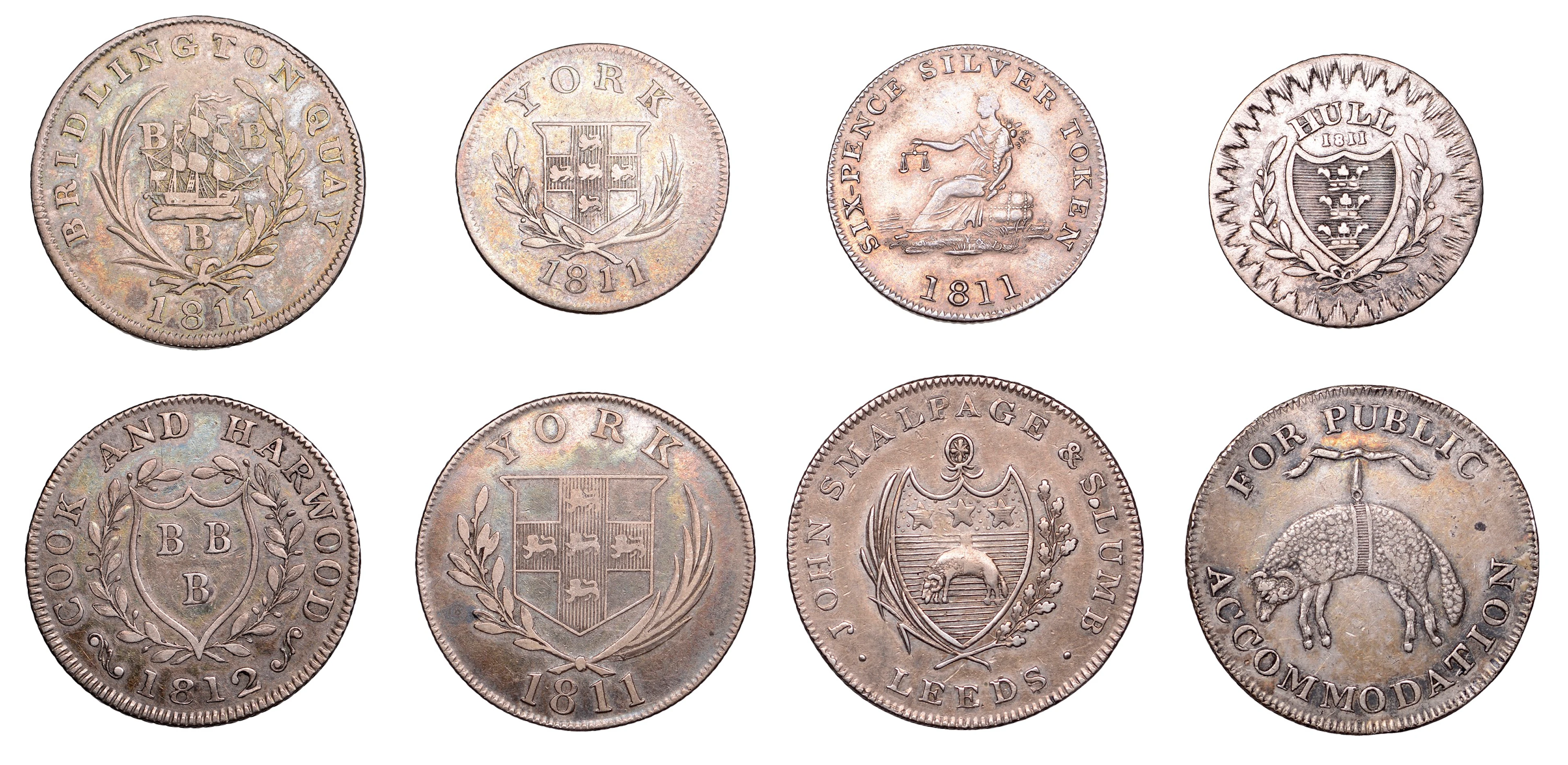 19th Century Tokens, YORKSHIRE, Bridlington, Isaac Cook and Robert