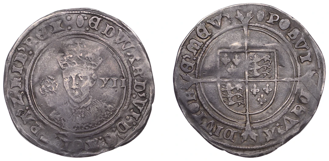 Edward VI (1547-1553), Third Period, Fine issue, Shilling, mm. tun