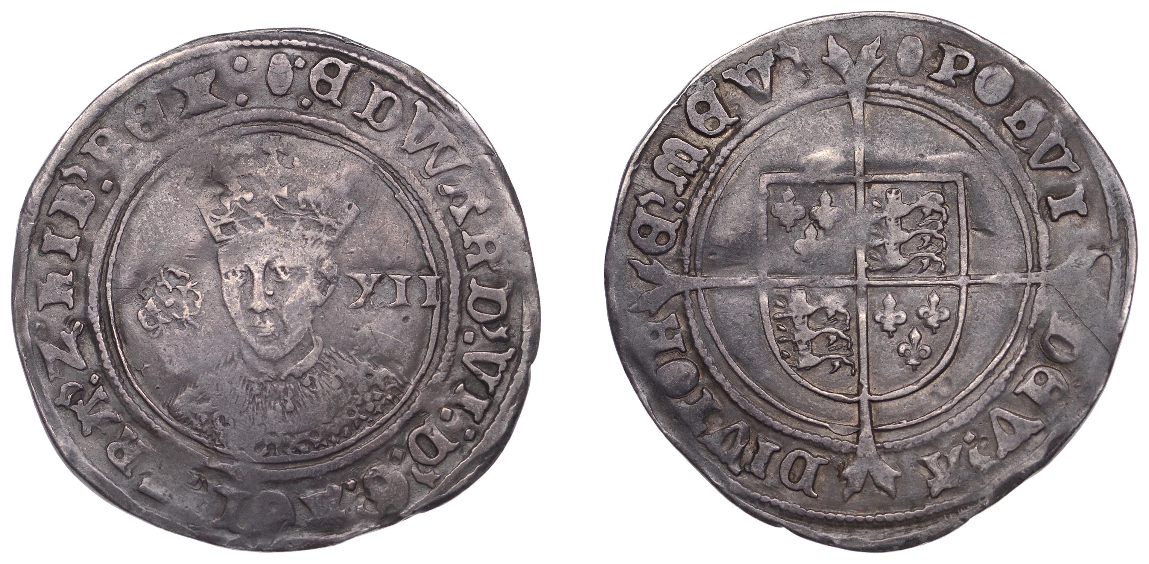 Edward VI (1547-1553), Third Period, Fine issue, Shilling, mm. tun