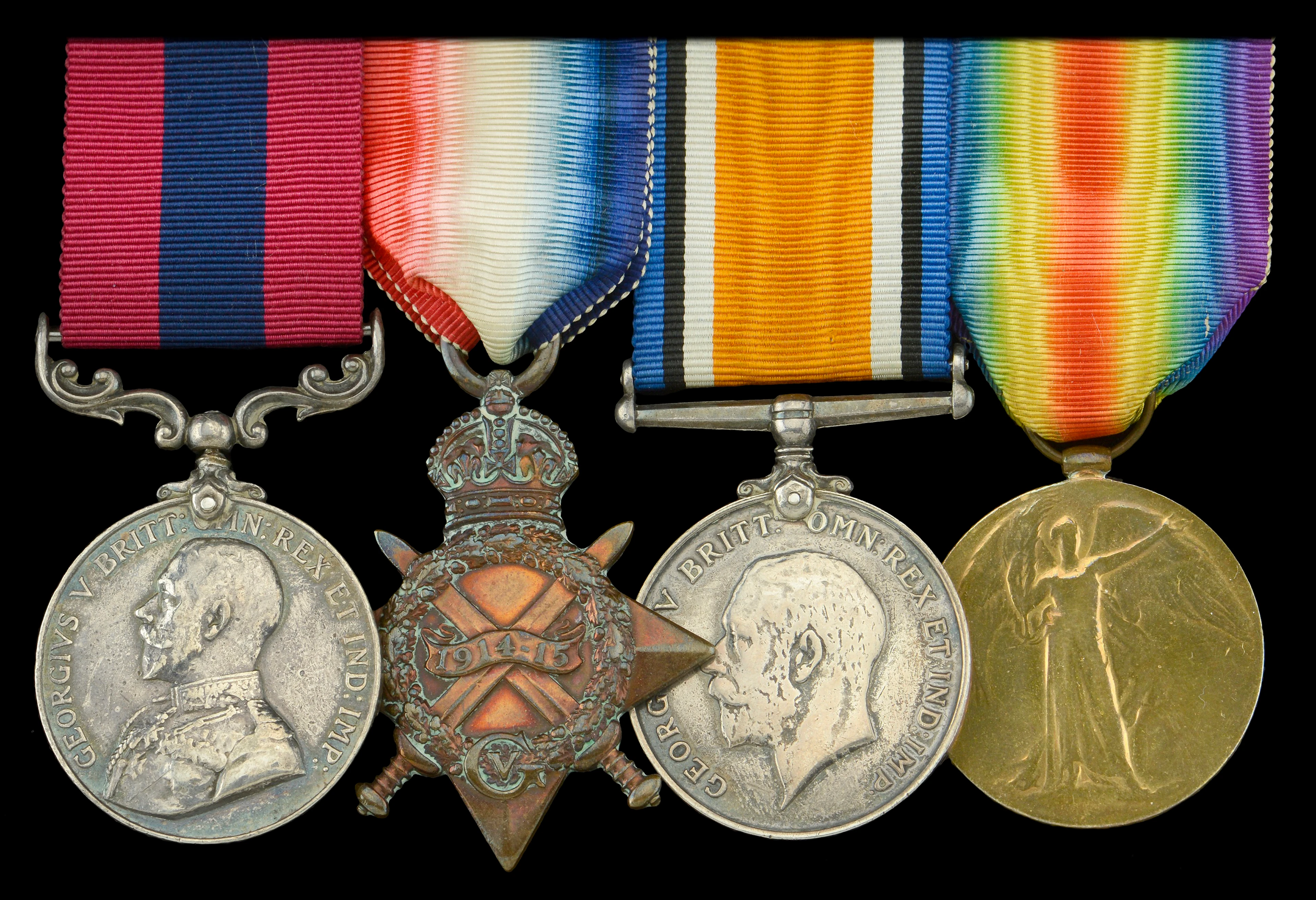 A Great War ‘Western Front’ D.C.M. group of four awarded to Sergeant