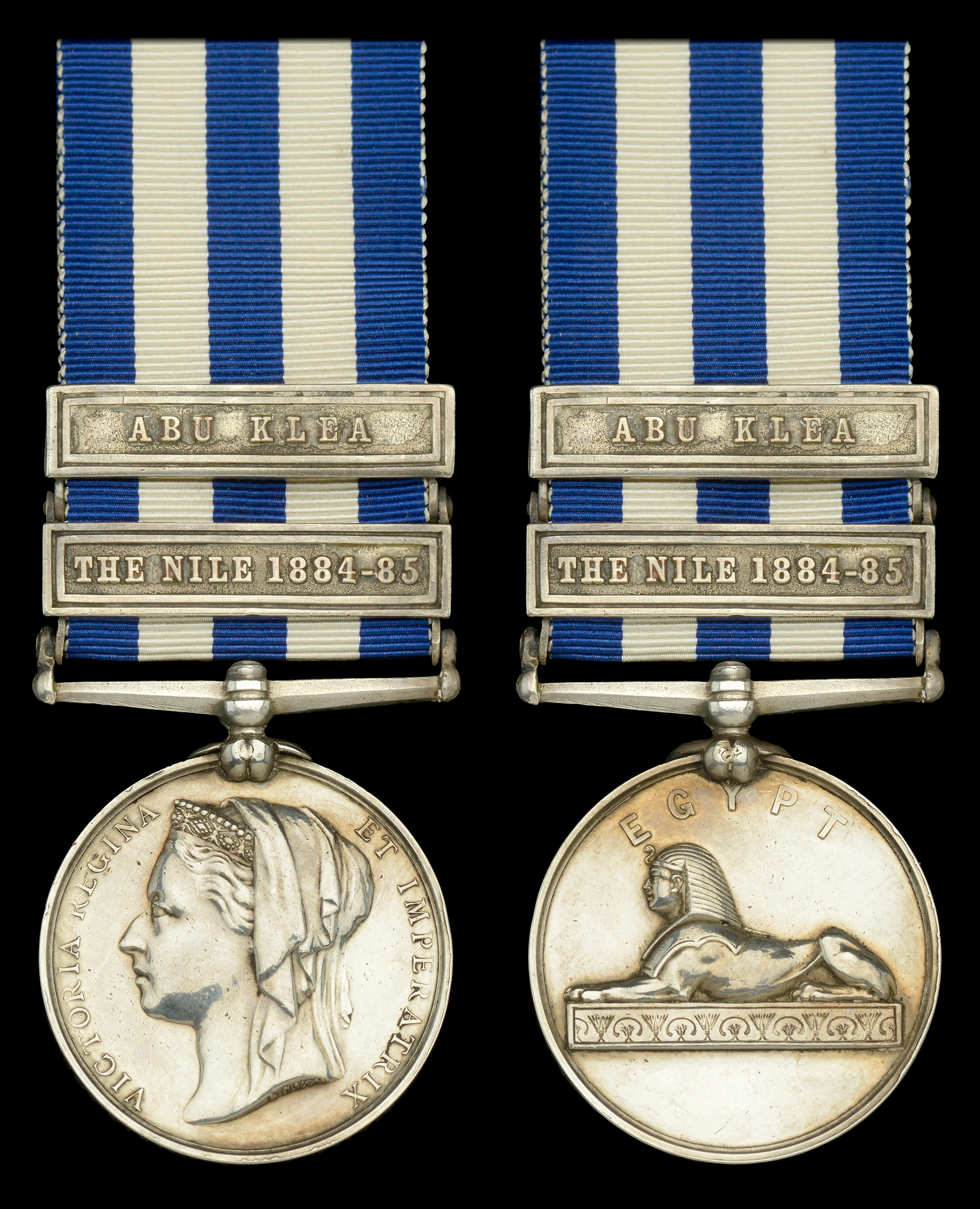 The Egypt and Sudan campaign medal awarded to Major L. M. Carmichael