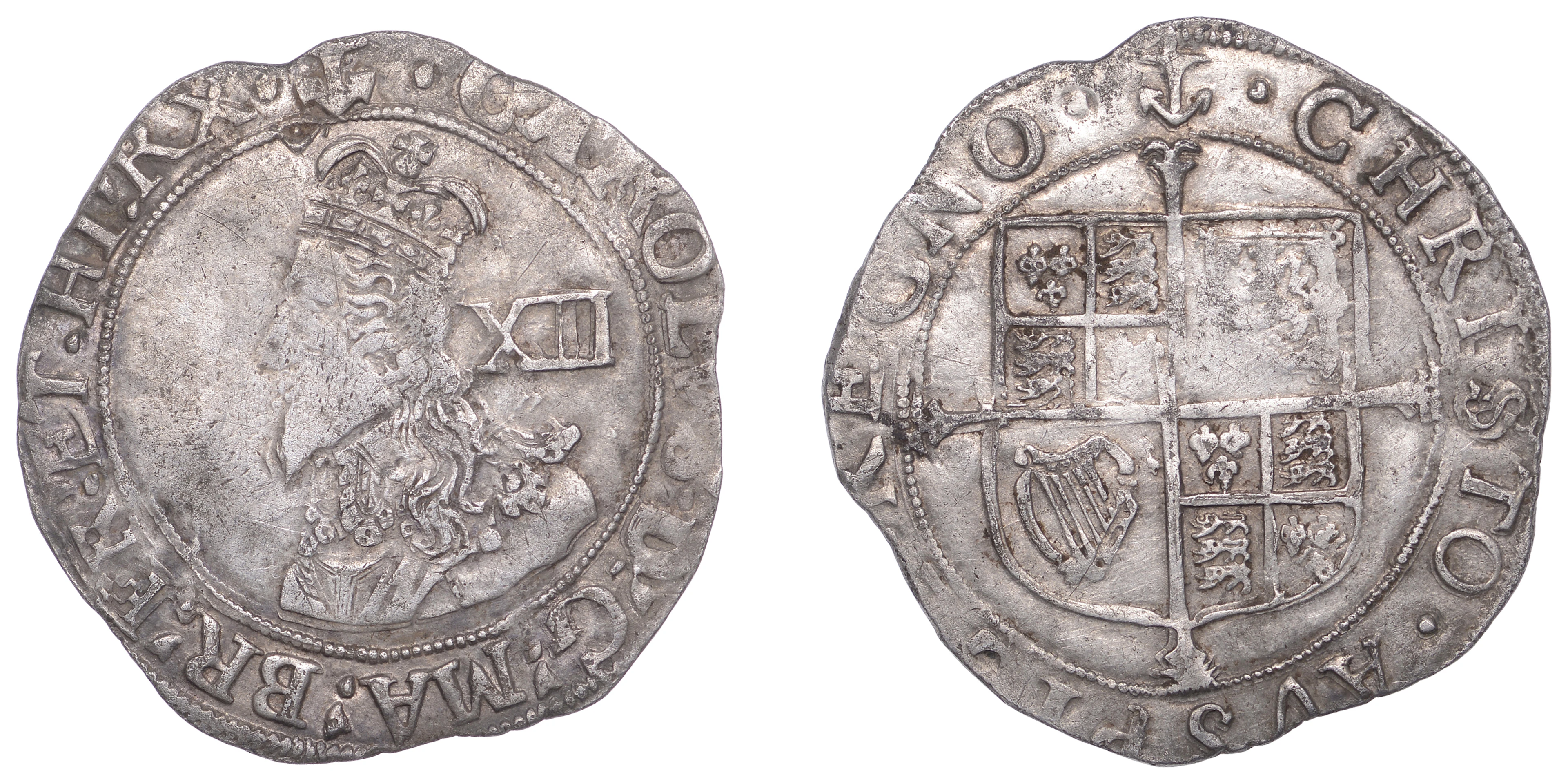 Charles I (1625-1649), Tower mint, Shilling, Gp F, type 4.3, mm. upright