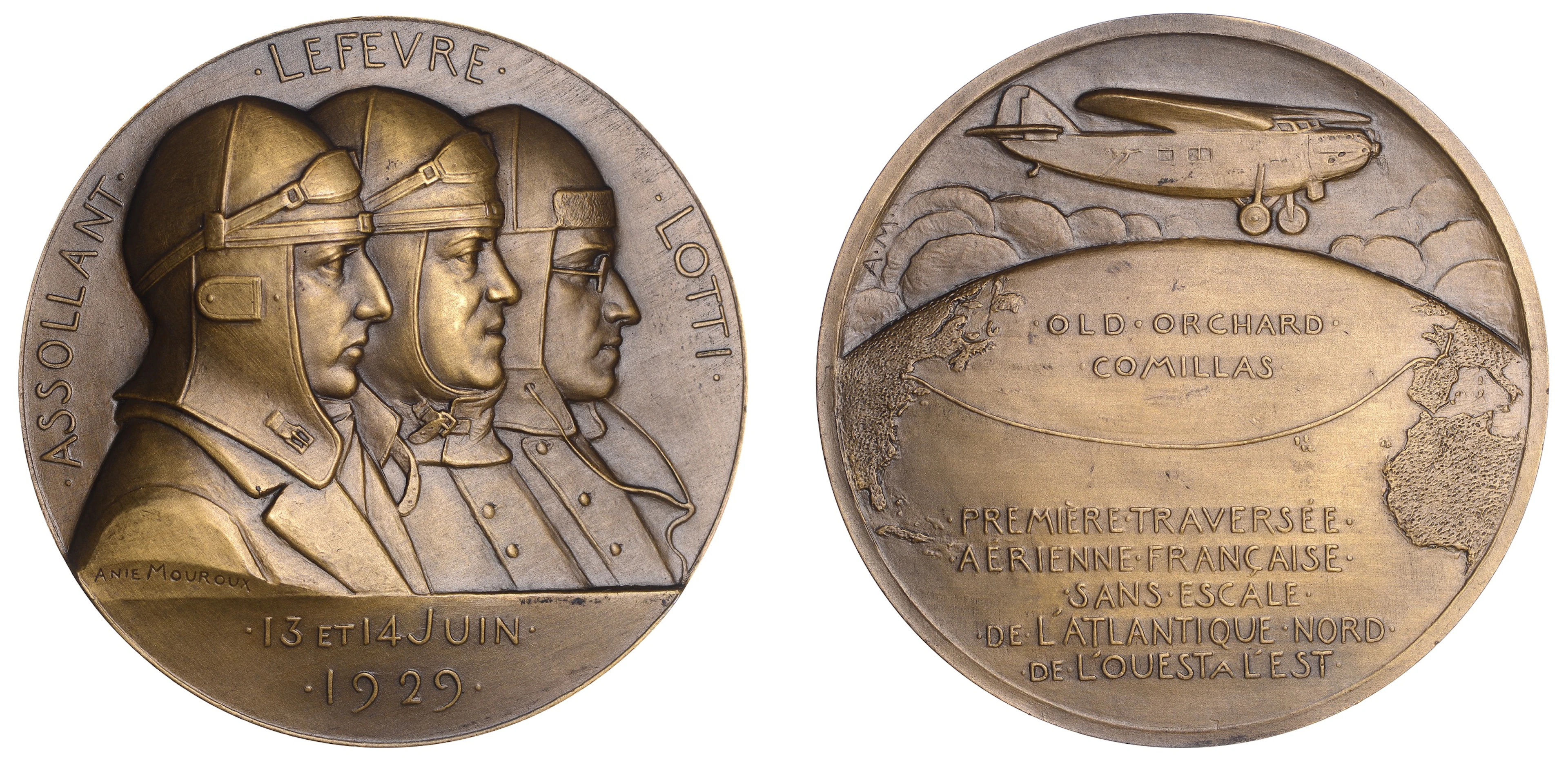 FRANCE, Première traversée aérienne française de l'Atlantique Nord
