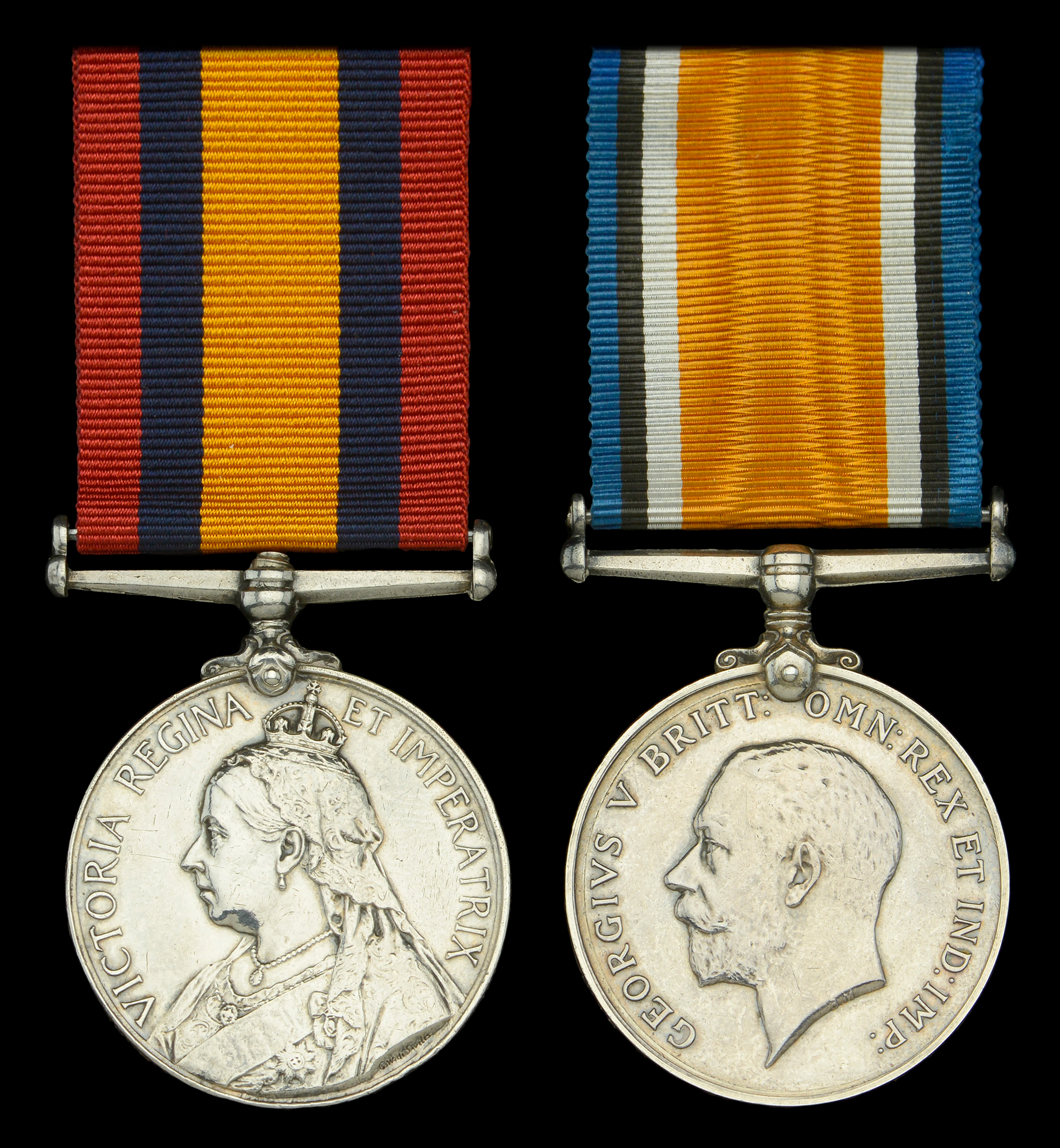 Pair: Chief Stoker J. Goundrill, H.M.S. Barracouta, Royal Navy Queen’s