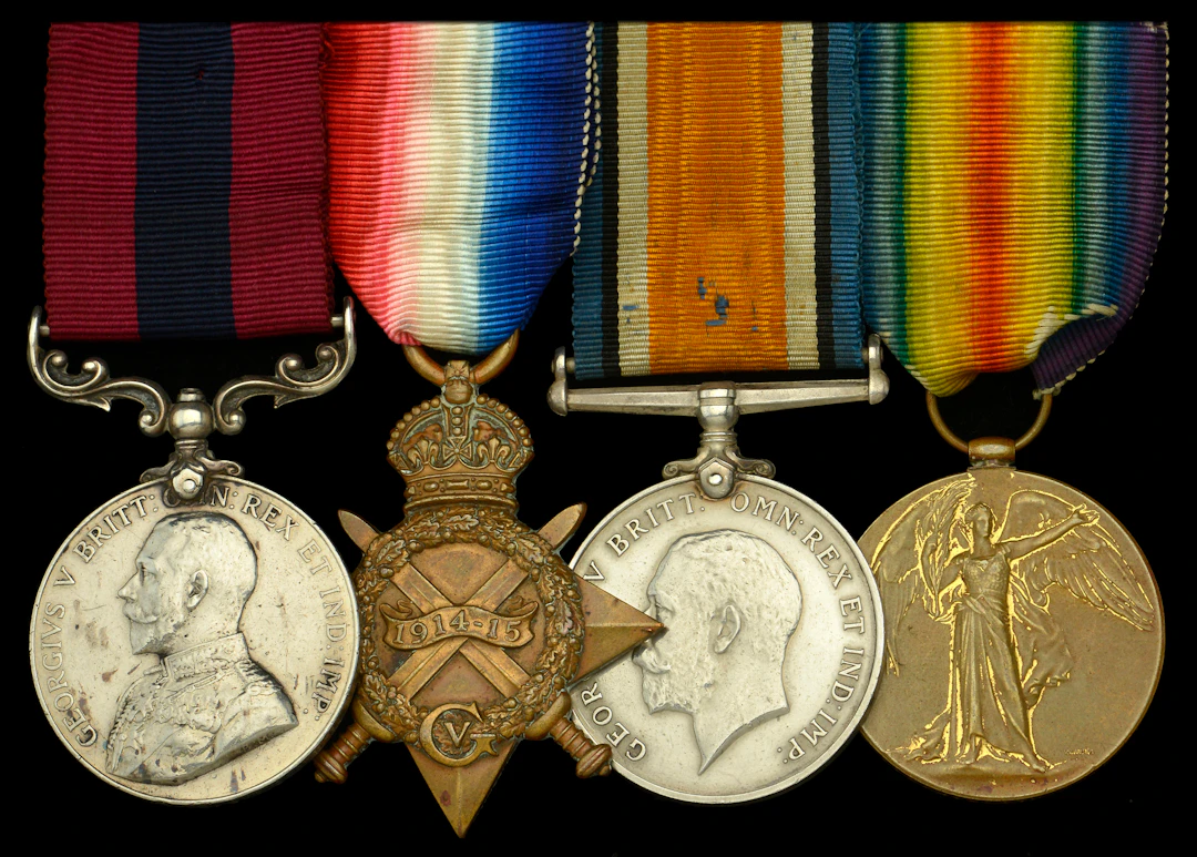 A Great War ‘Western Front’ D.C.M. group of four awarded to Corporal