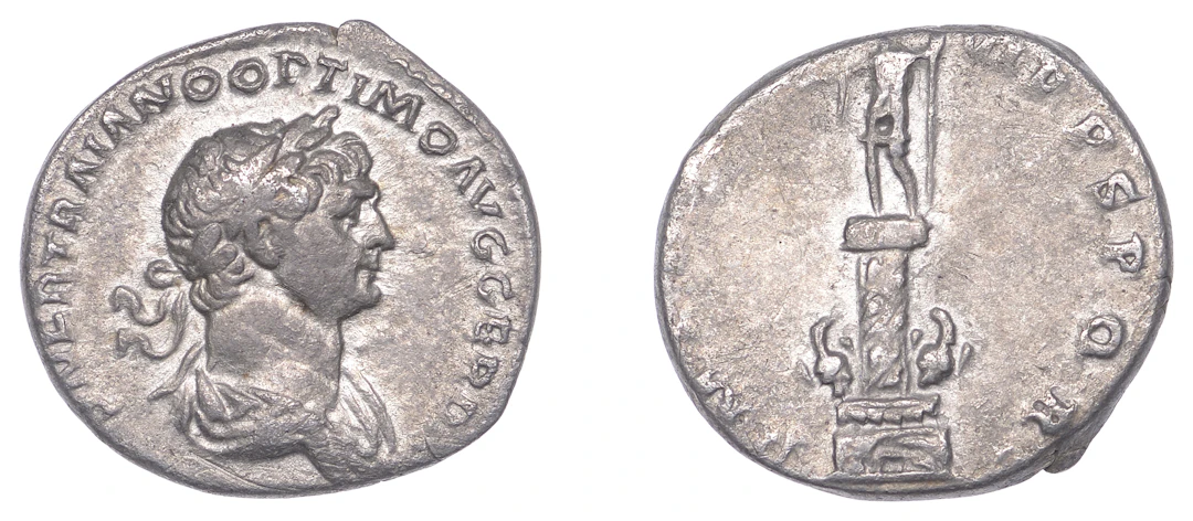 Trajan (98-117), Denarius, 114-7, laureate and draped bust right