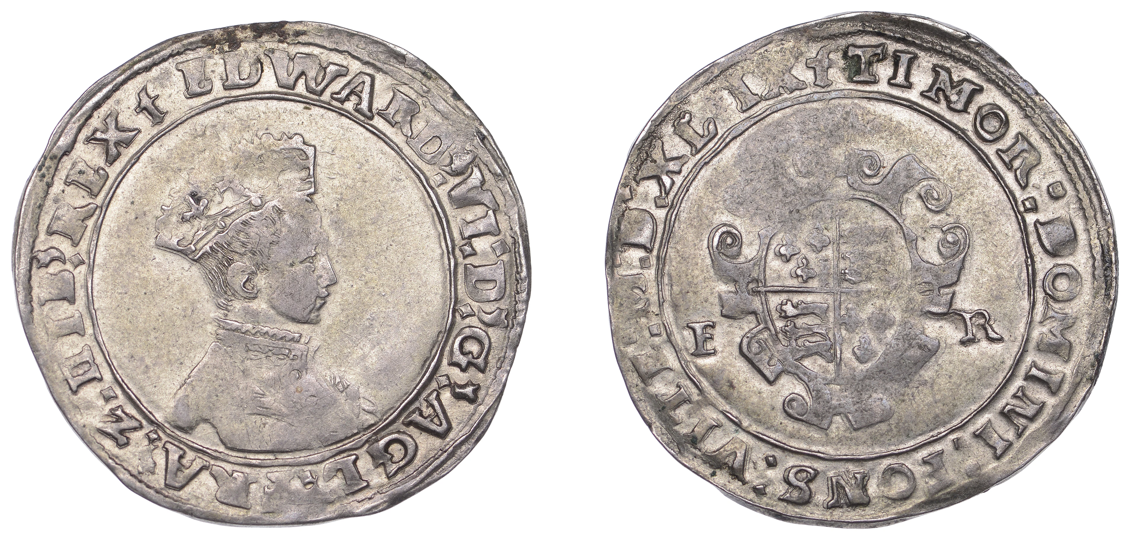 Edward VI (1547-1553), Second period, 6 oz. issue, Shilling, Canterbury