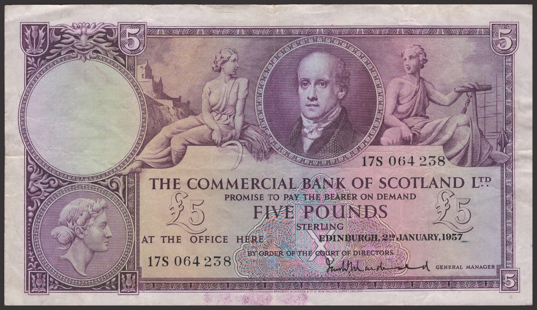 Commercial Bank of Scotland Limited, £1 (10), 4 May 1939, prefix O/24