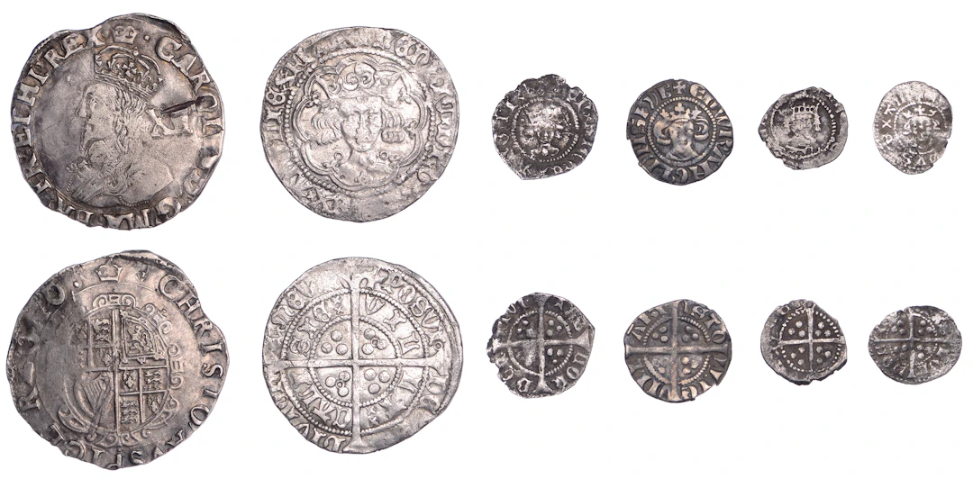 Edward I, Halfpenny, Bristol, class 3c, 0.62g/1h, Farthing, class
