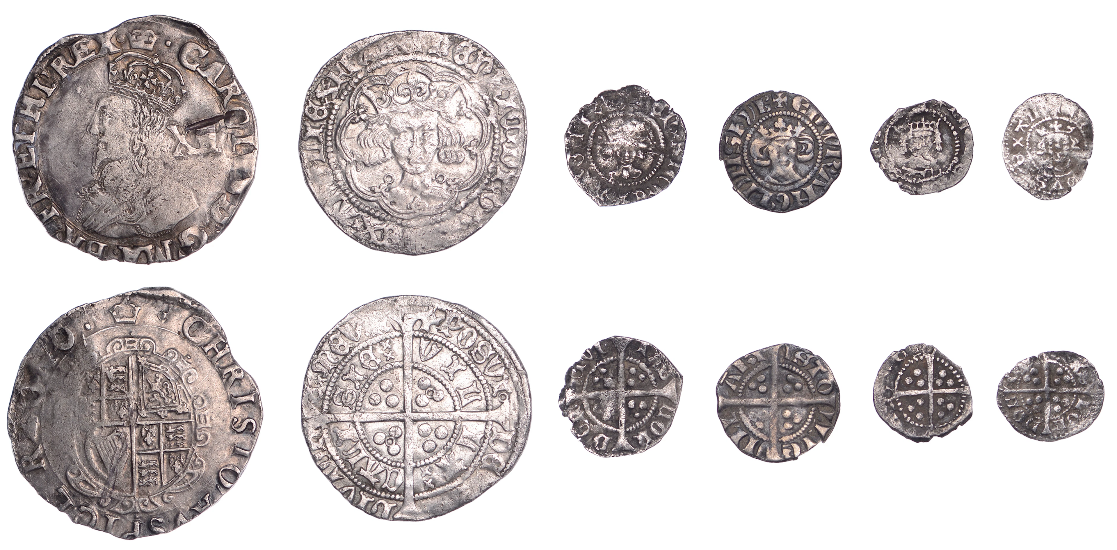 Edward I, Halfpenny, Bristol, class 3c, 0.62g/1h, Farthing, class