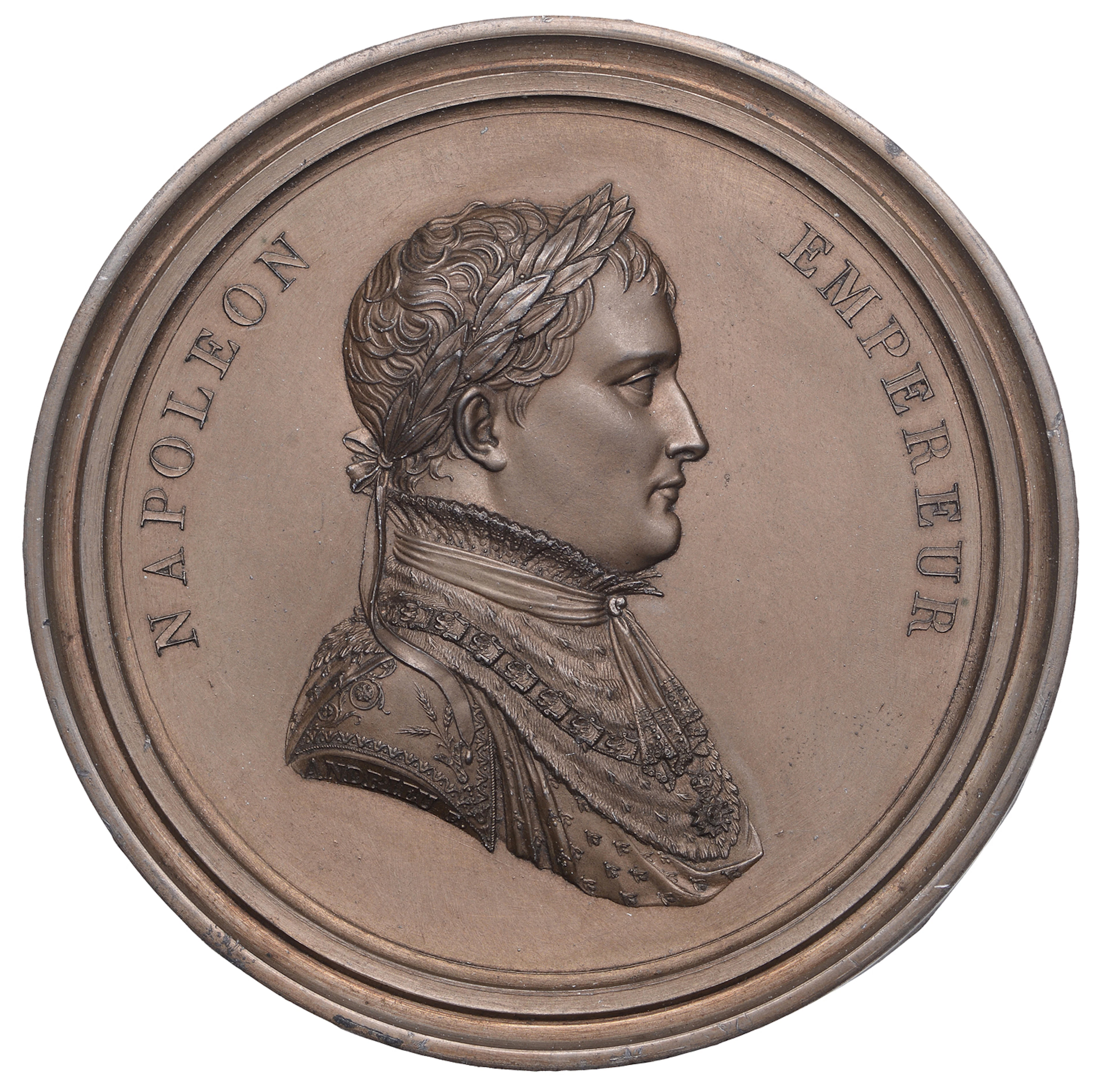 FRANCE, L’empereur Napoléon, 1805, a uniface copper-washed lead cliché