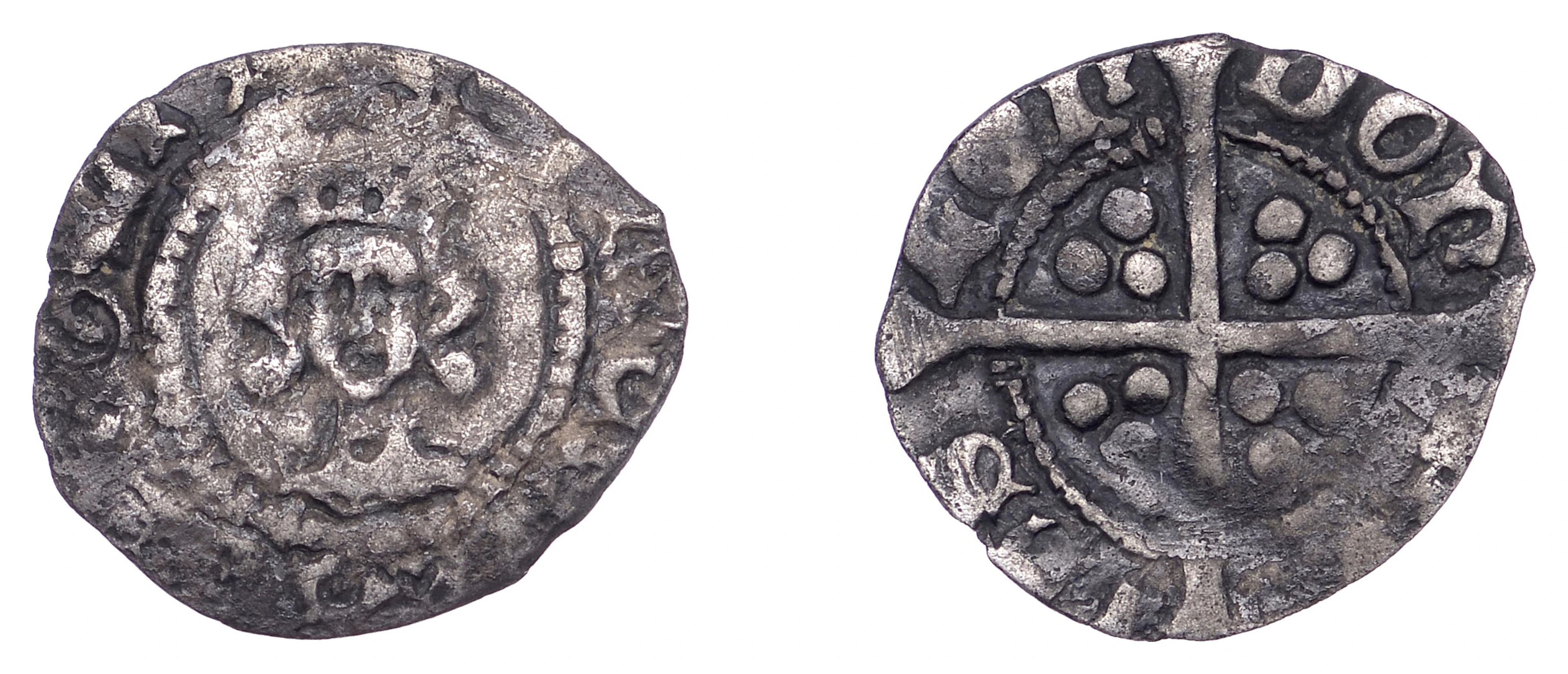 Henry IV (1399-1413), Heavy coinage, Halfpenny, type 4, narrow face