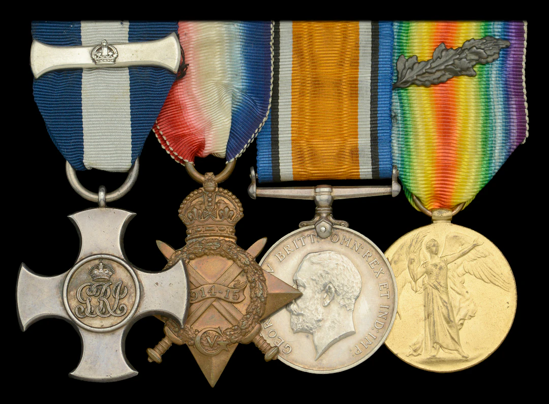 An outstanding Great War D.S.C. and Second Award Bar group of four