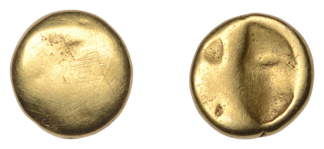 British Iron Age, GALLO-BELGIC, Uninscribed issues, gold Quarter-Stater