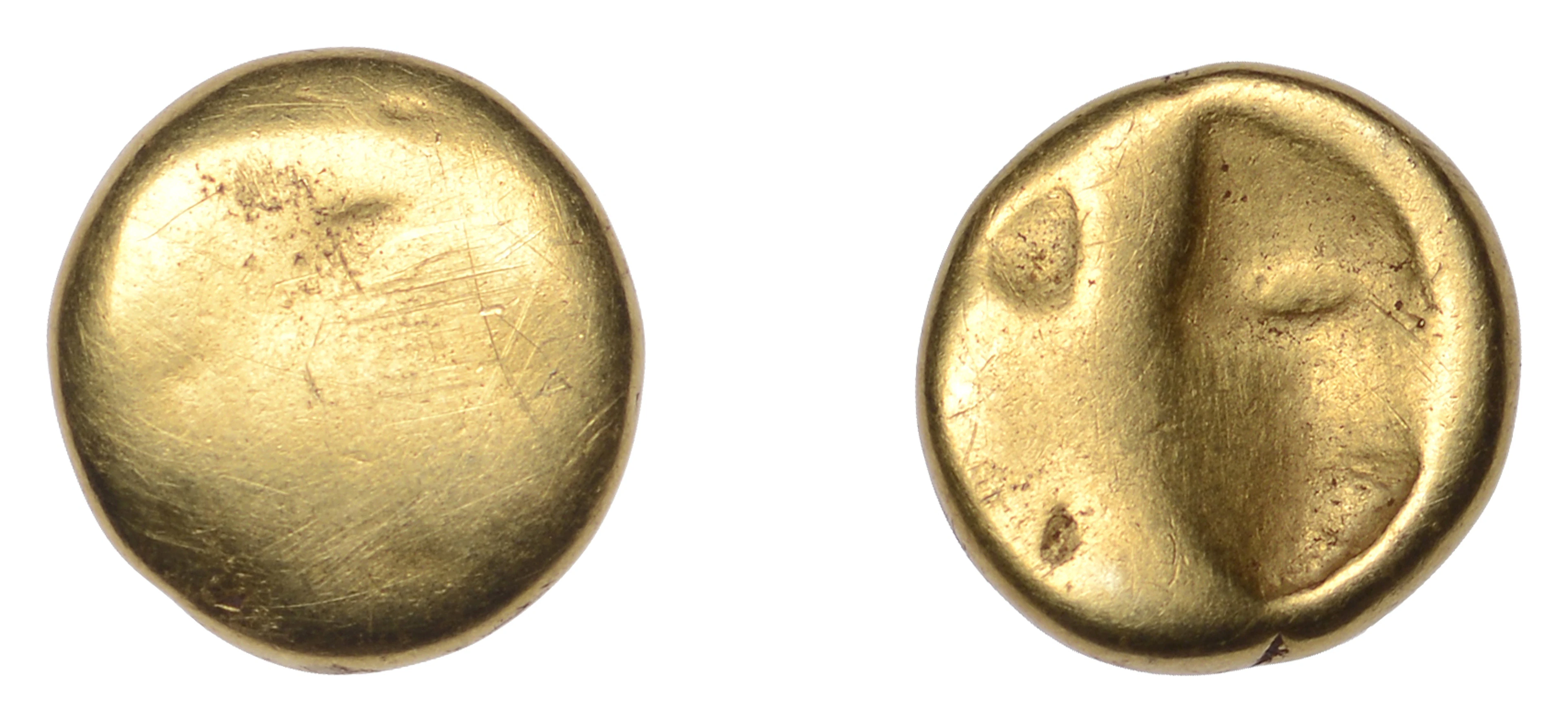 British Iron Age, GALLO-BELGIC, Uninscribed issues, gold Quarter-Stater