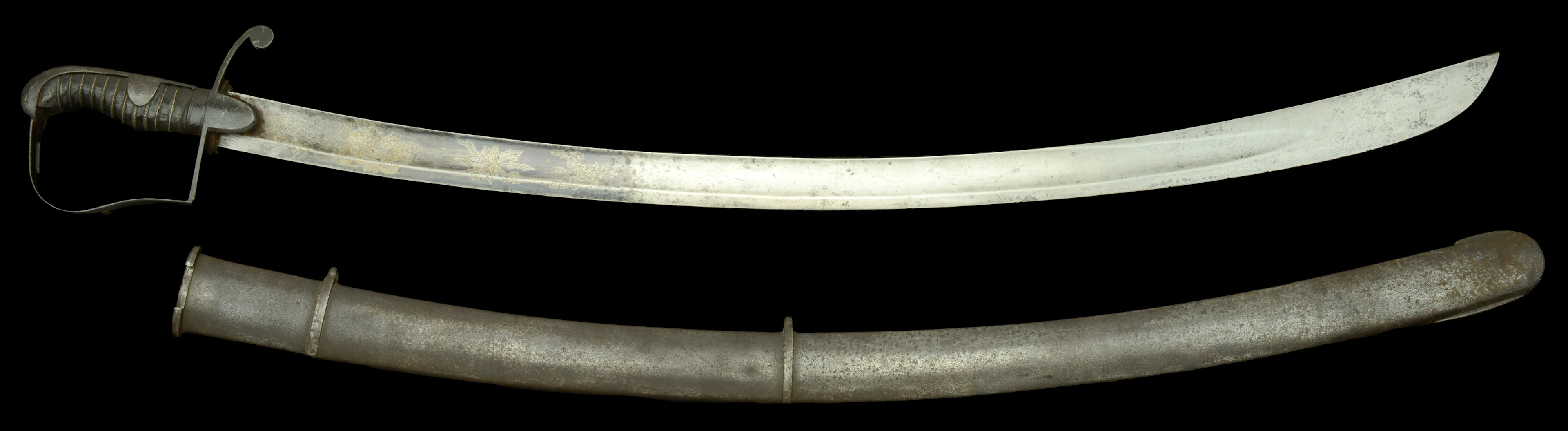 1796 Light Cavalry Officer's Sabre. A good example with a broad curved